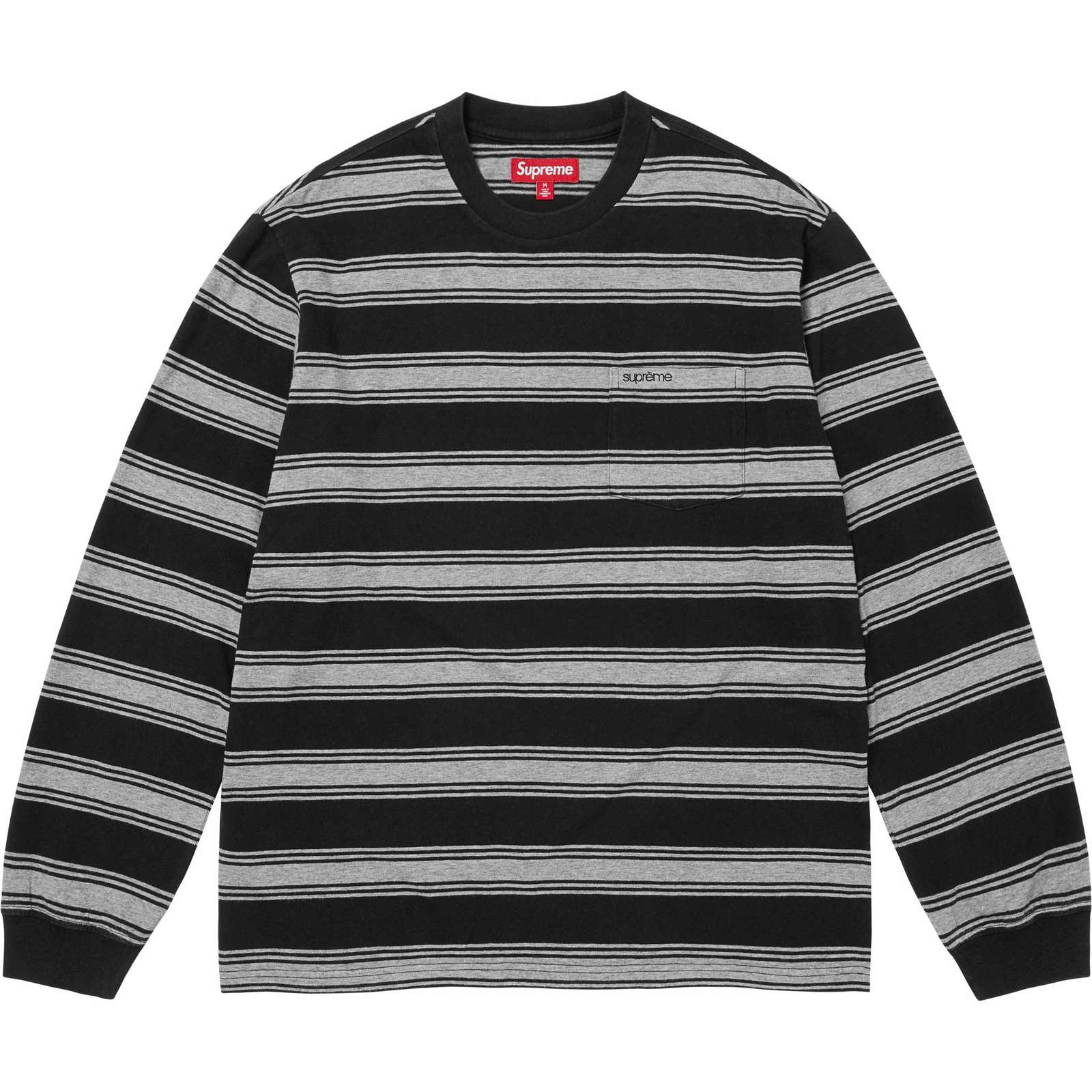 Stripe Pocket L/S Top