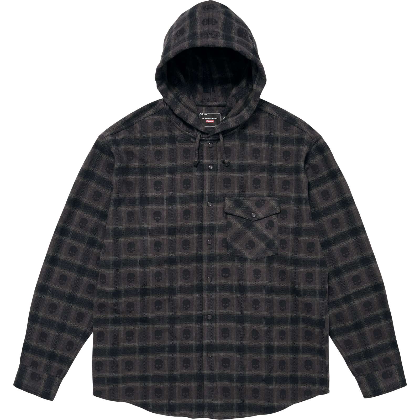 Supreme®/Number (N)ine® Hooded Flannel Shirt