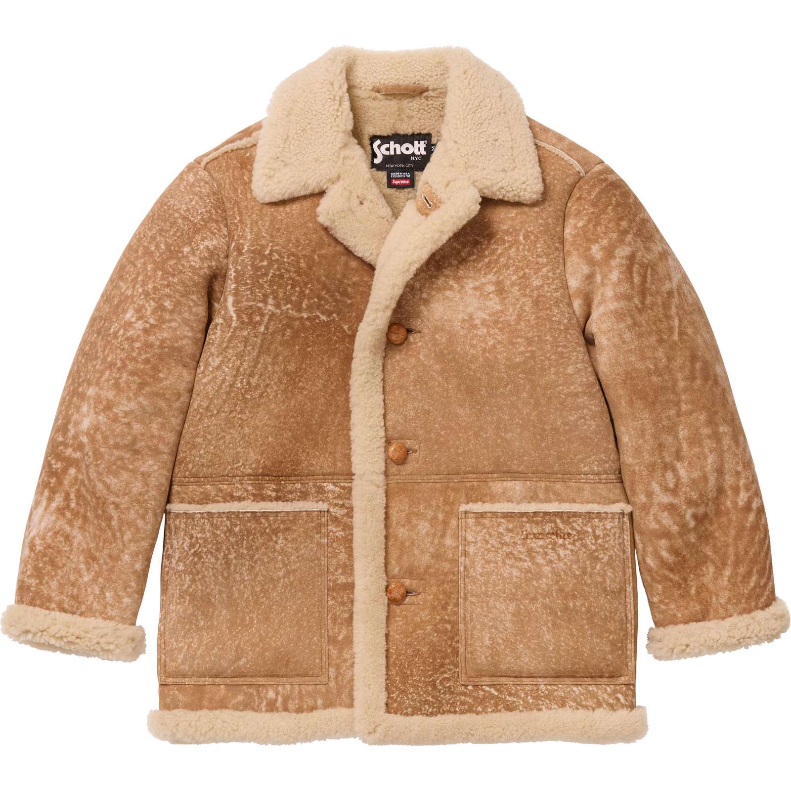 Supreme®/Schott® Shearling Coat