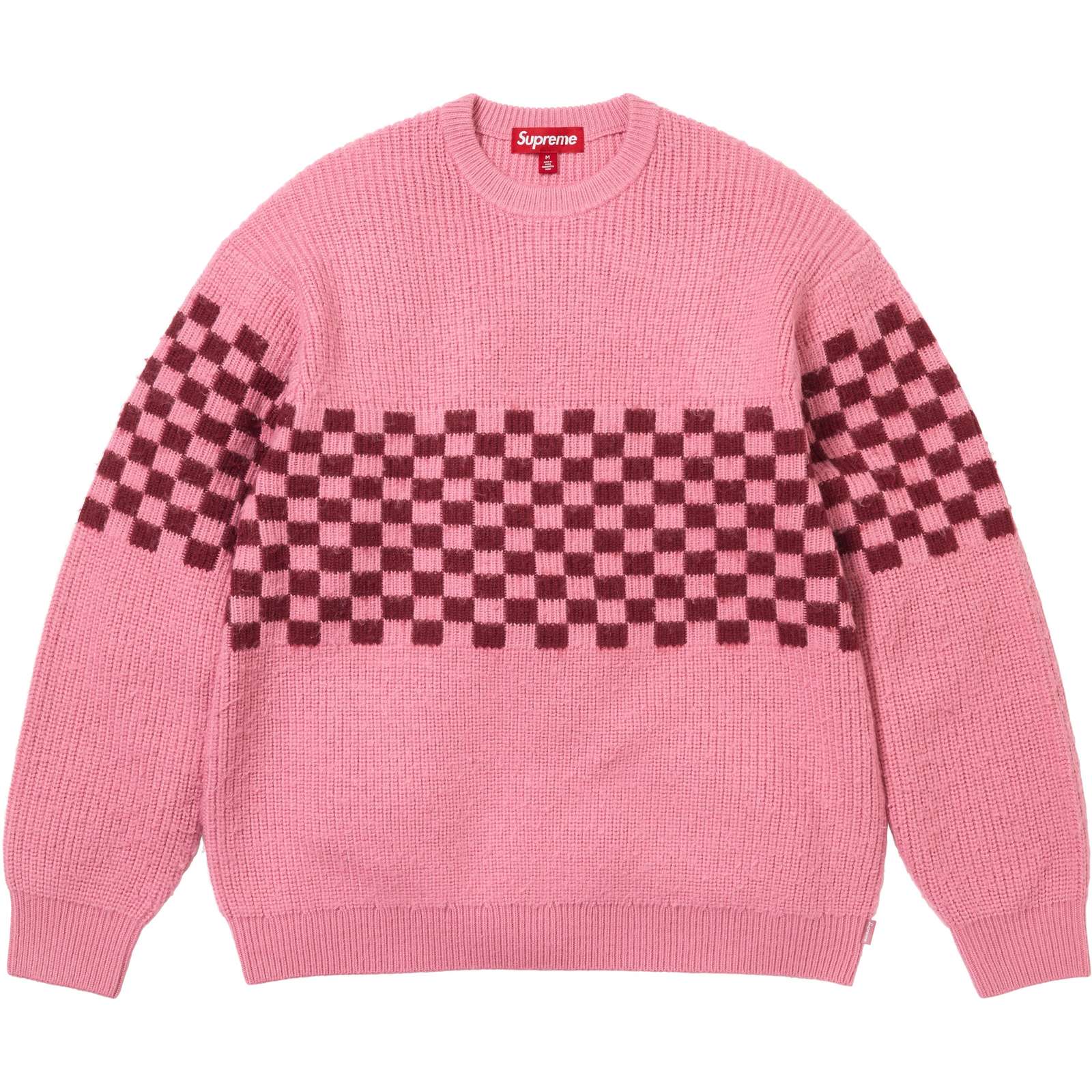 Checkerboard Pilled Sweater