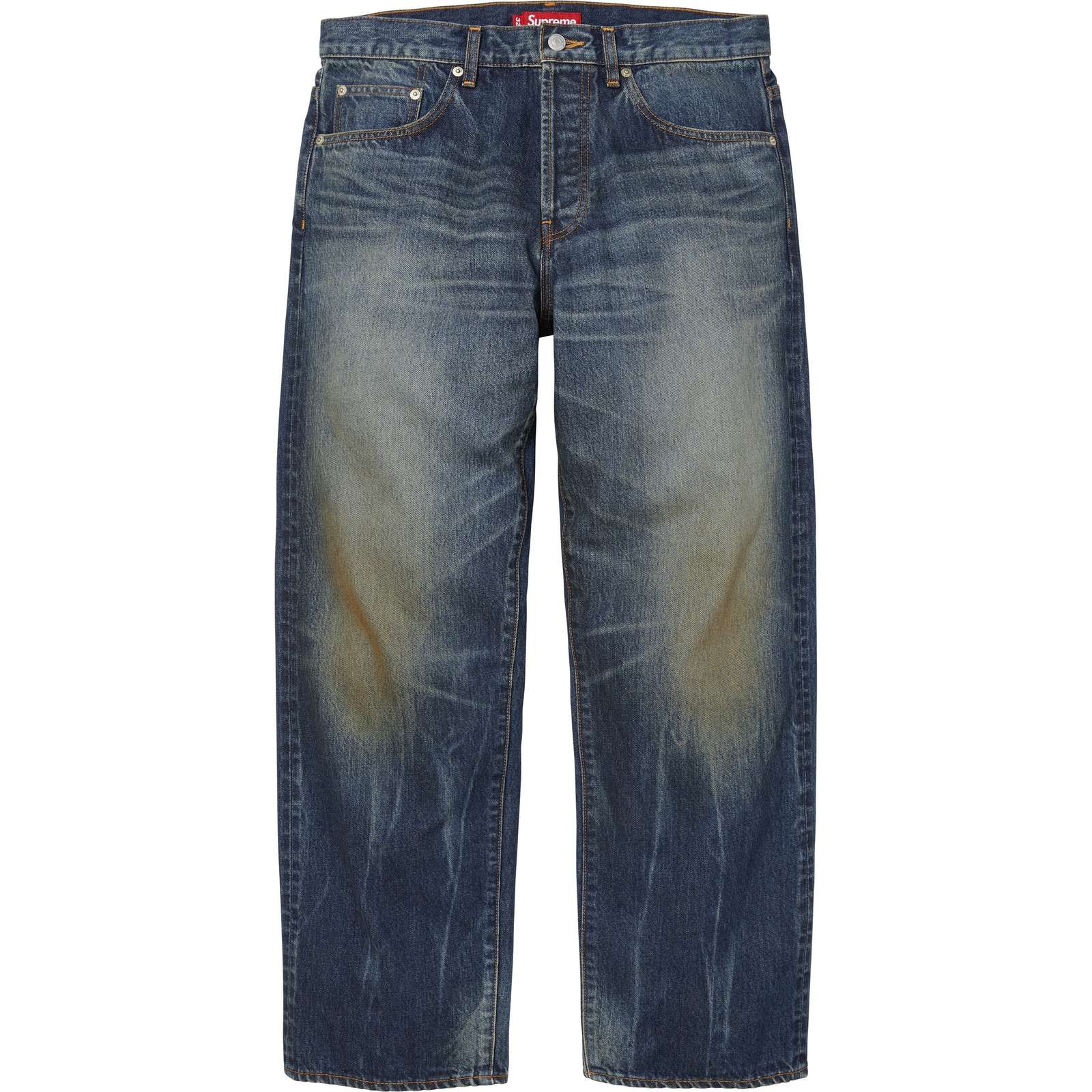 Distressed Loose Fit Selvedge Jean