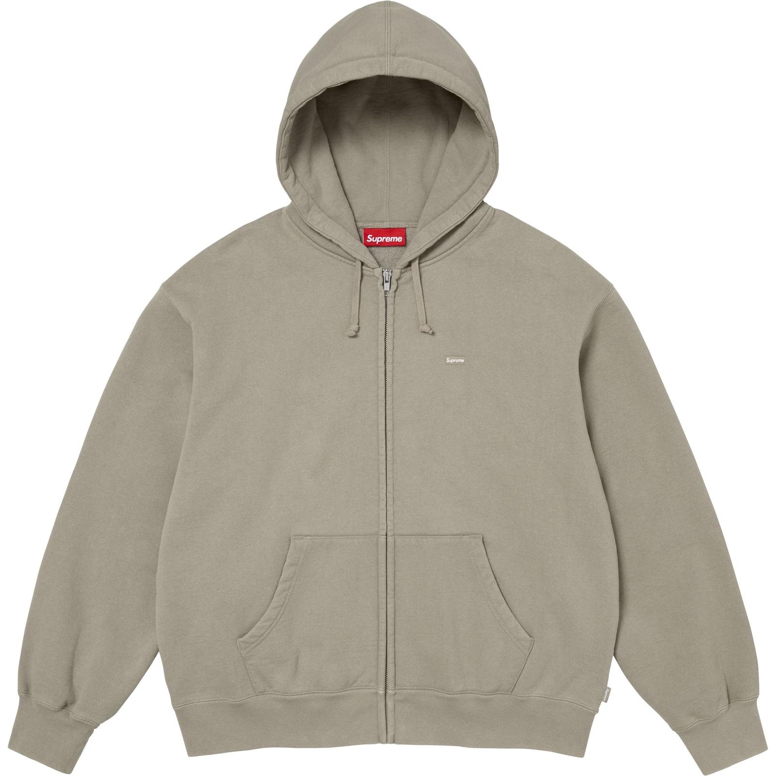 Small Box Zip Up Hooded Sweatshirt