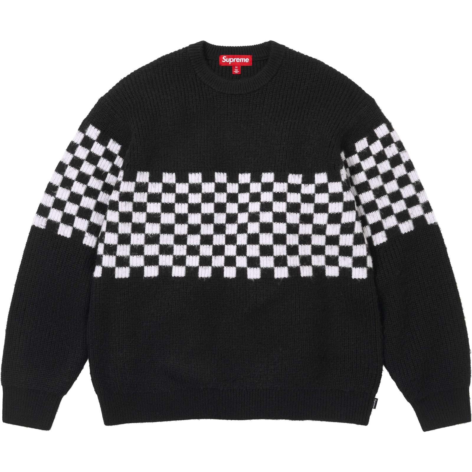 Checkerboard Pilled Sweater