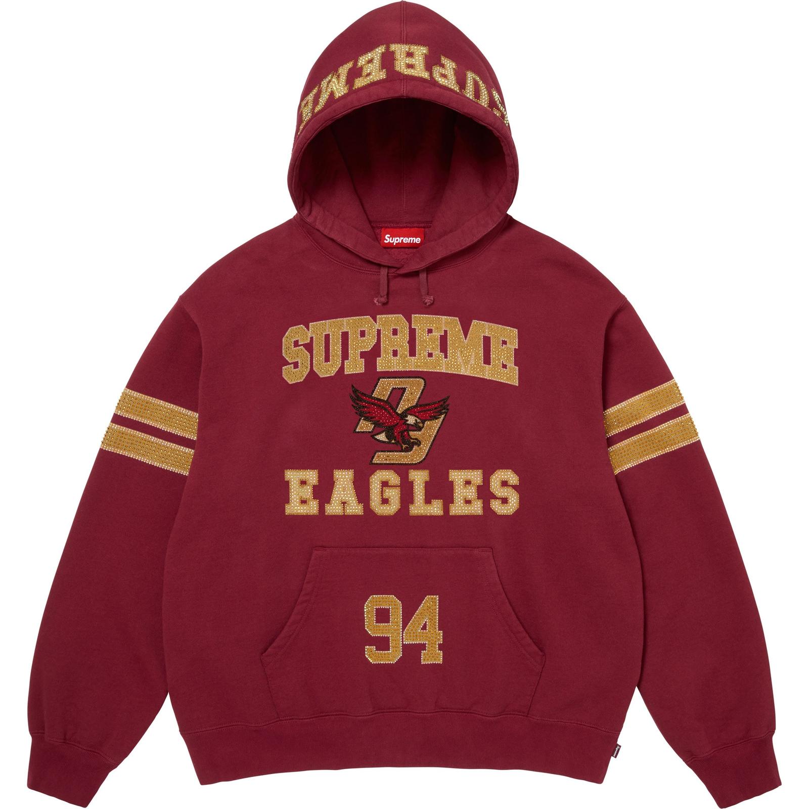 Rhinestone Eagle Hooded Sweatshirt