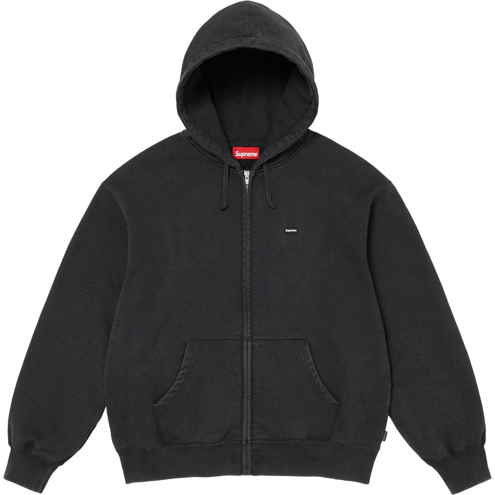 Small Box Zip Up Hooded Sweatshirt