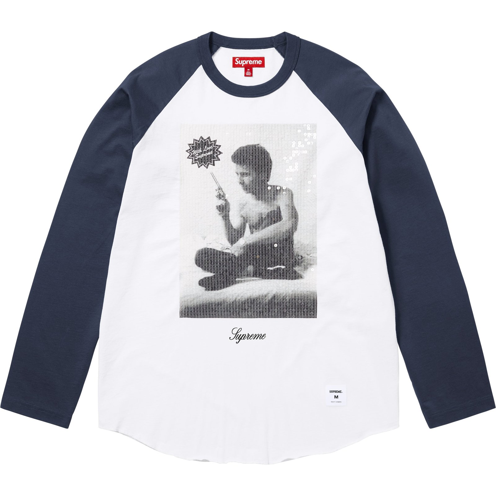 Supreme/Larry Clark Sequin Raglan L/S Top