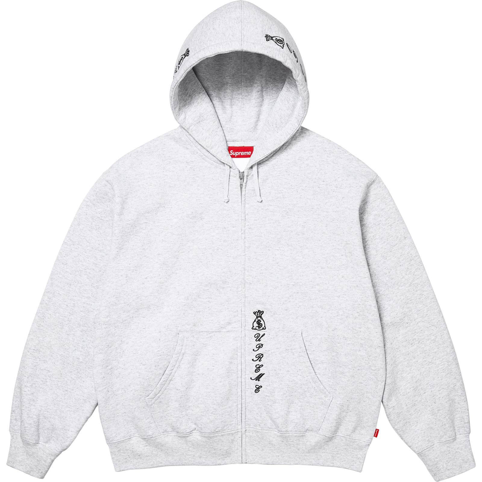 God Over Money Zip Up Hooded Sweatshirt