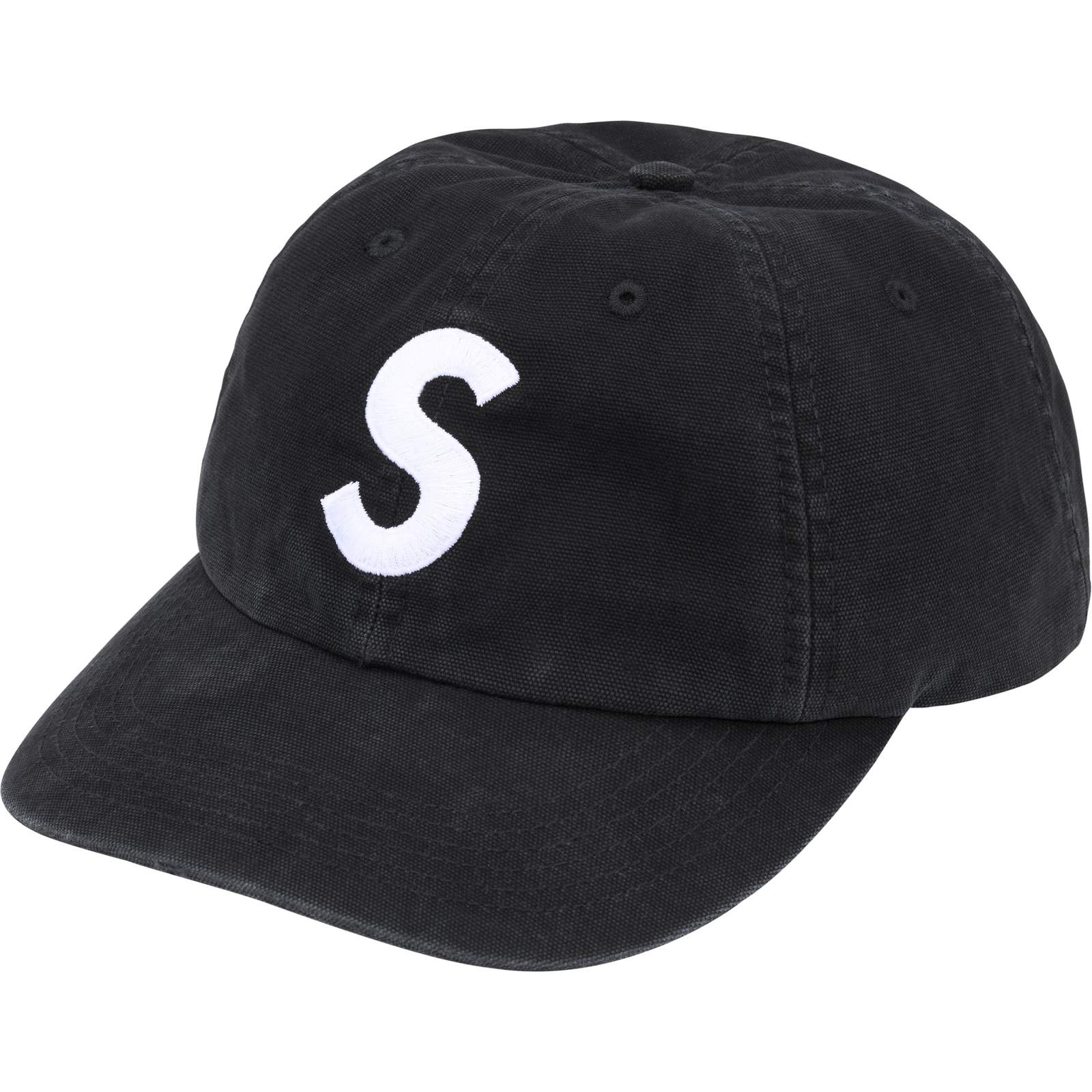 Washed Canvas S Logo 6-Panel