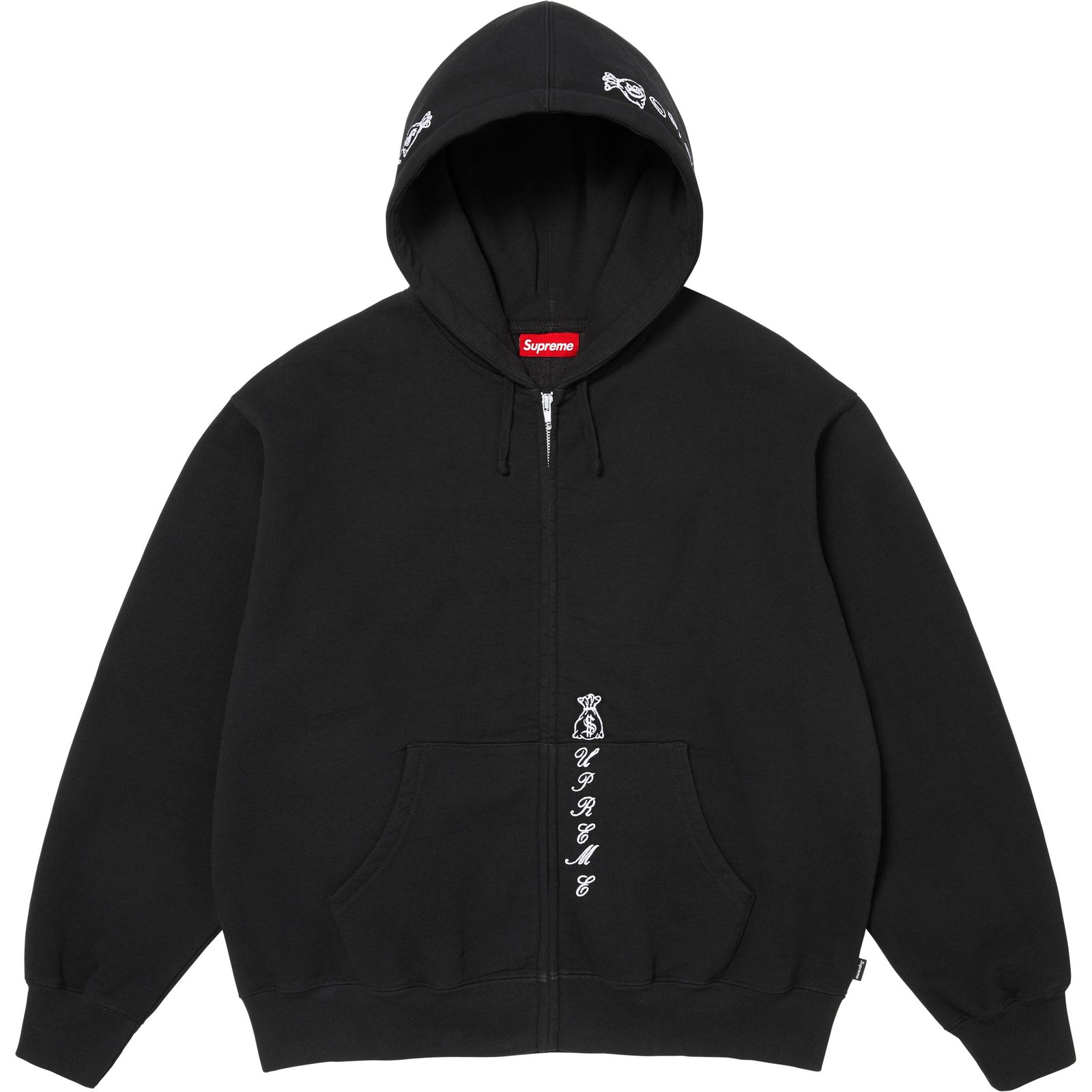 God Over Money Zip Up Hooded Sweatshirt