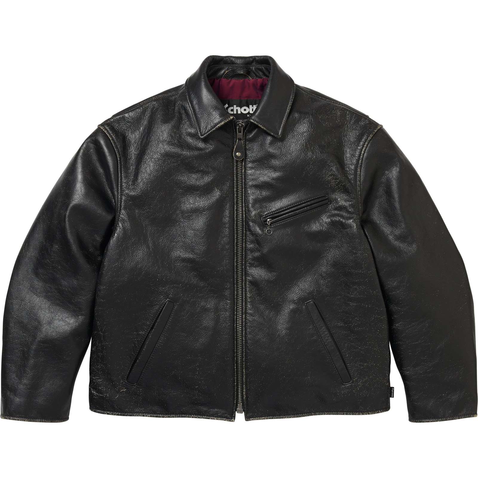 Supreme®/Schott® Distressed Leather Jacket