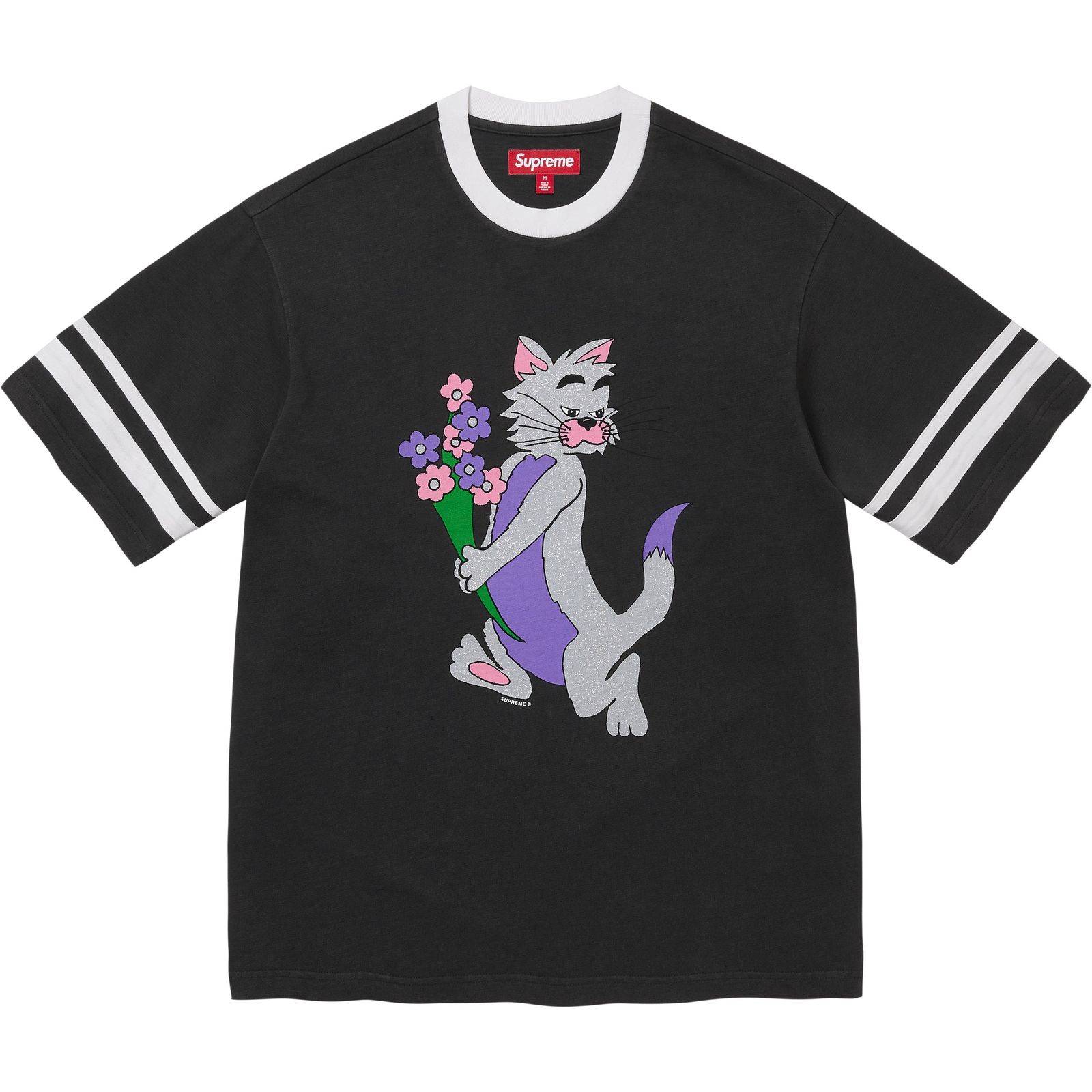 Glitter Cat S/S Top
