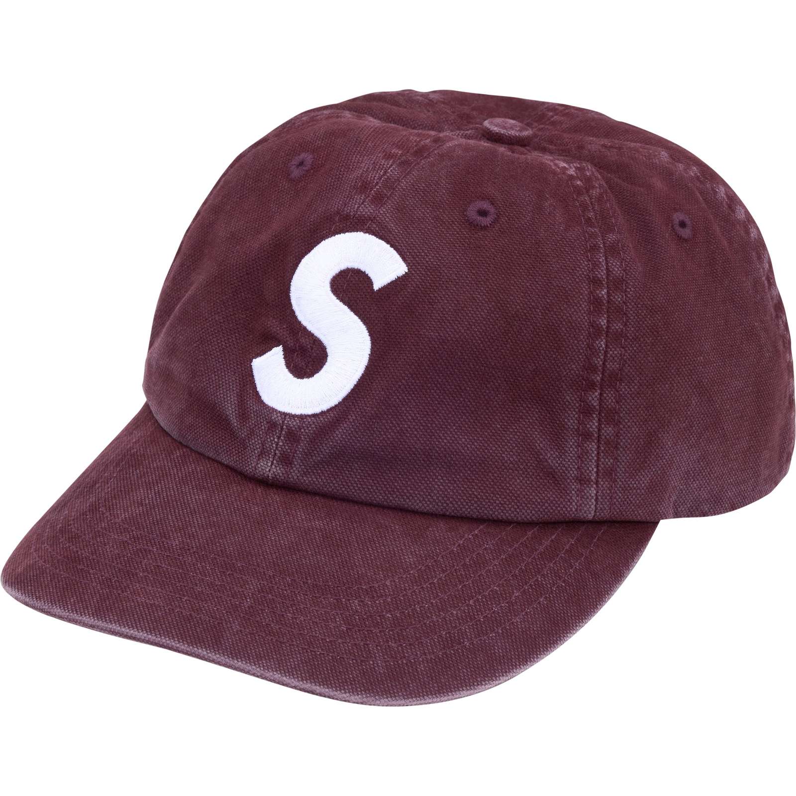 Washed Canvas S Logo 6-Panel