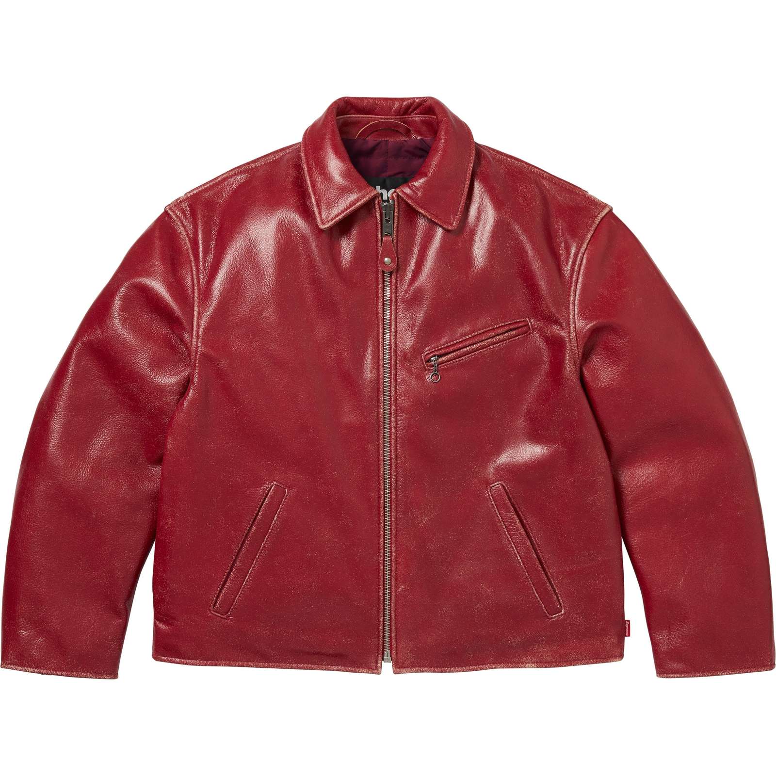 Supreme®/Schott® Distressed Leather Jacket