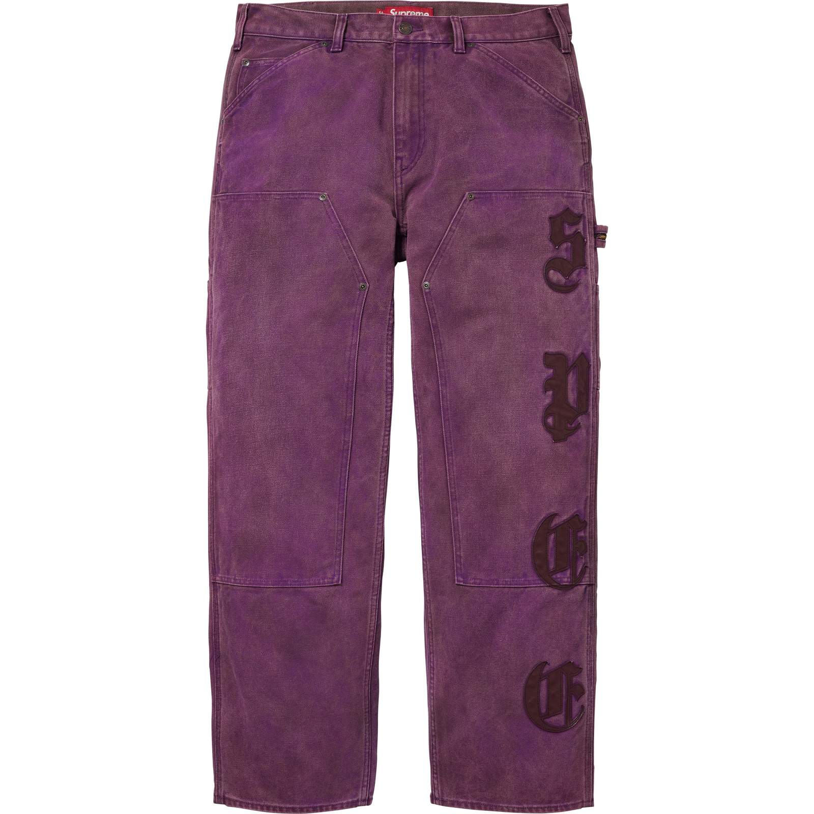 Leather Appliqué Double Knee Painter Pant