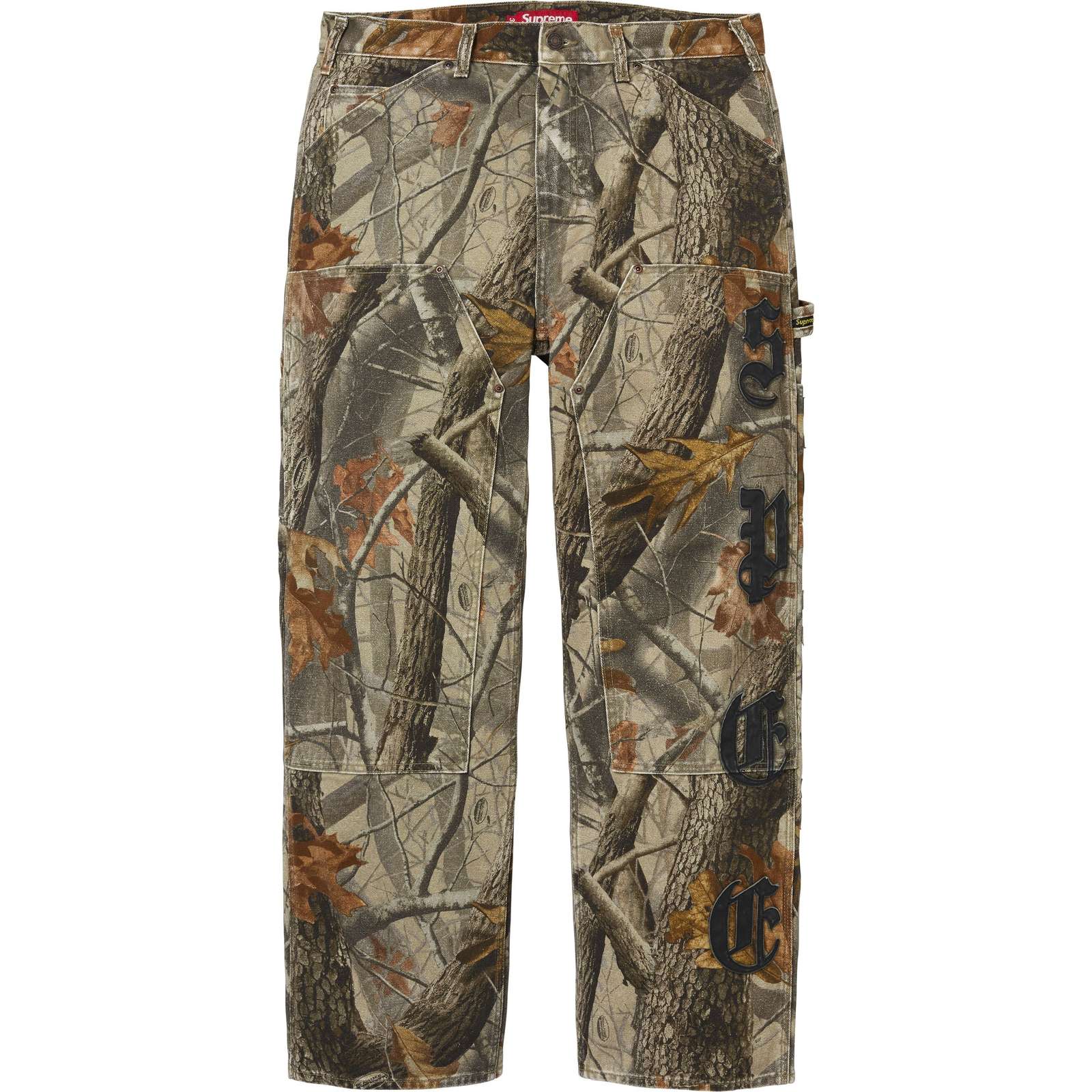 Leather Appliqué Double Knee Painter Pant