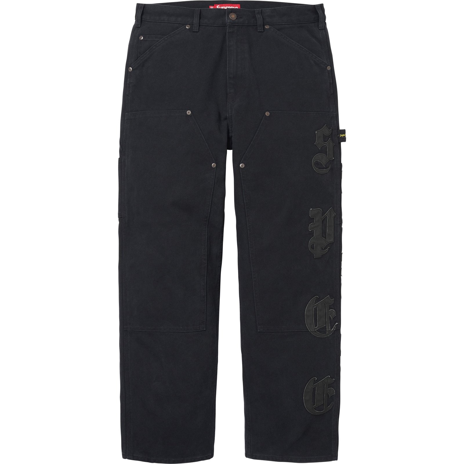 Leather Appliqué Double Knee Painter Pant