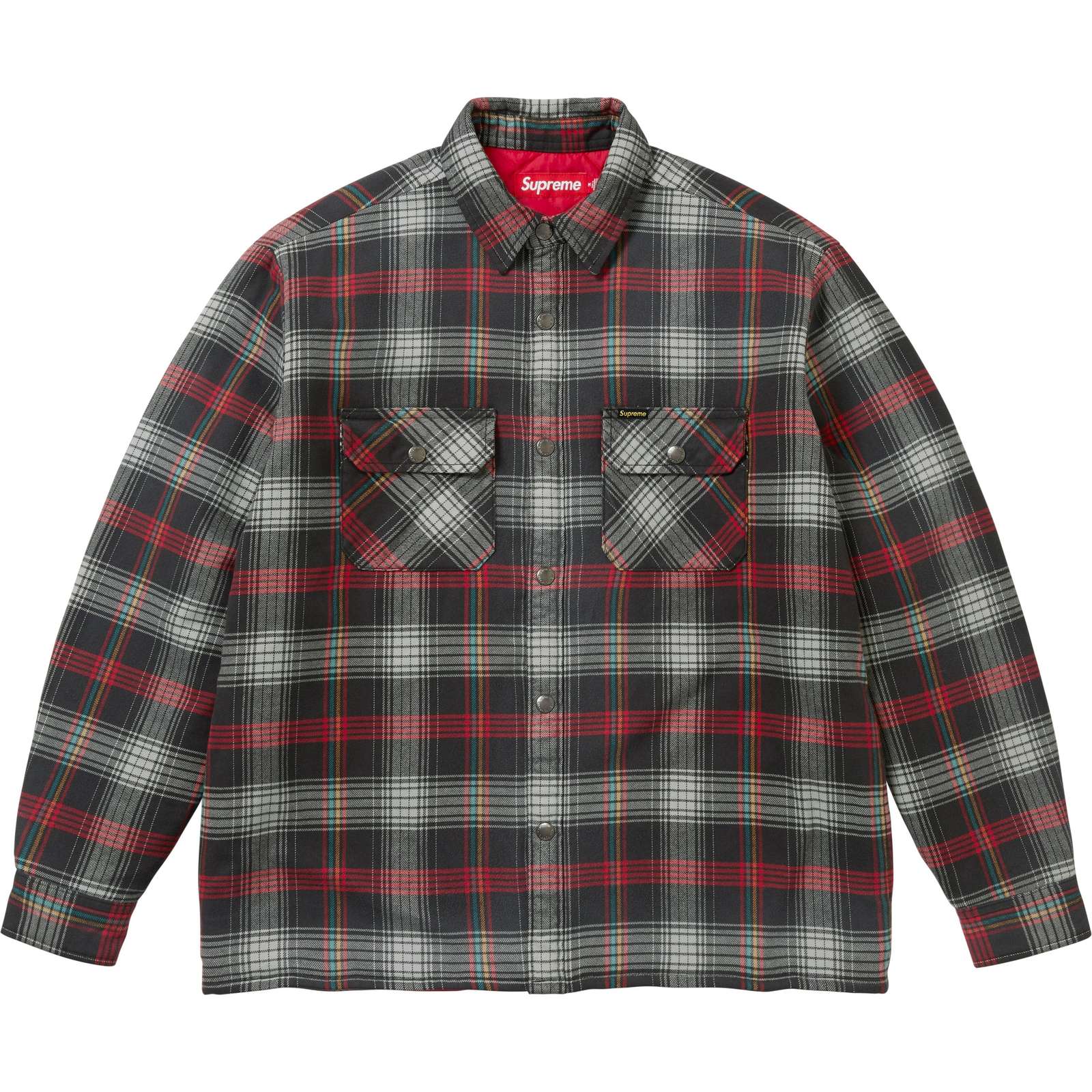 Quilted Lined Flannel Snap Shirt