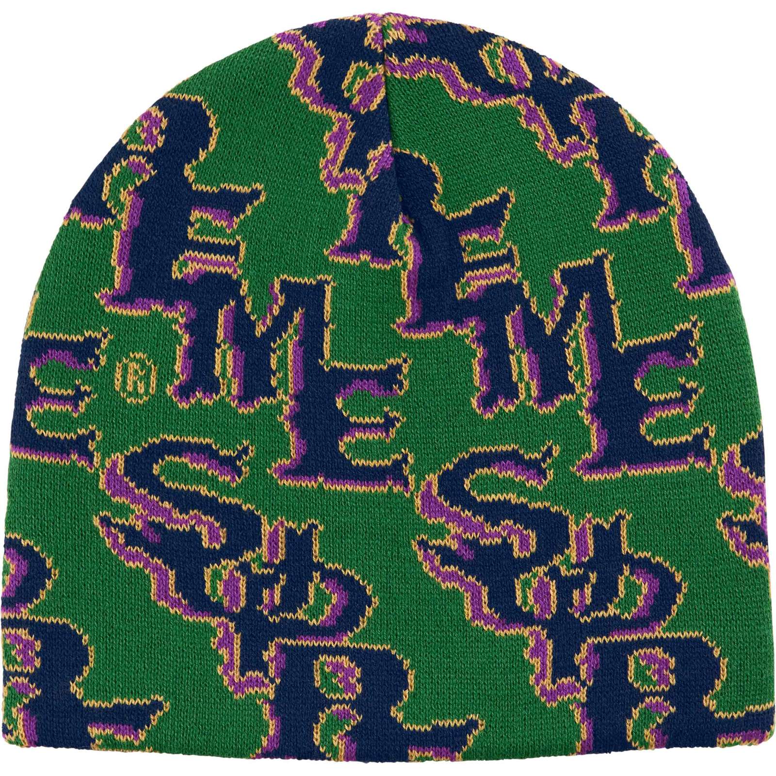 Slanted Gothic Outline Beanie