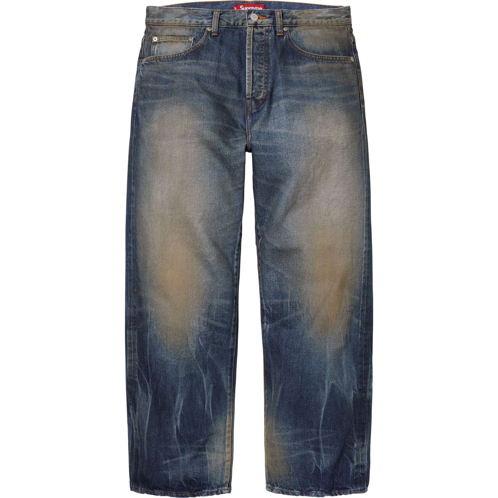 Distressed Loose Fit Selvedge Jean