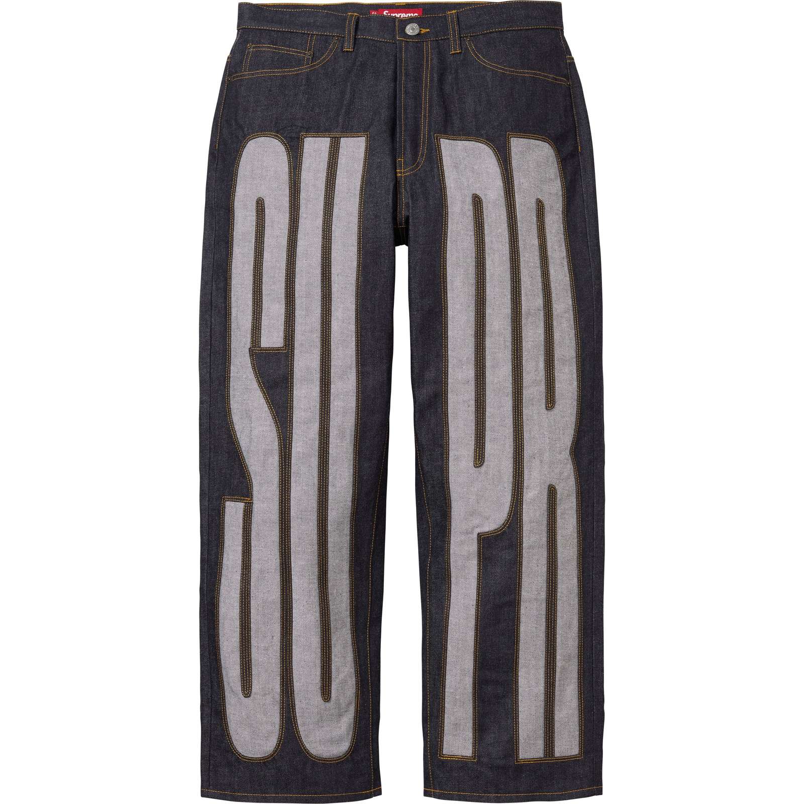 Inset Spellout Baggy Jean