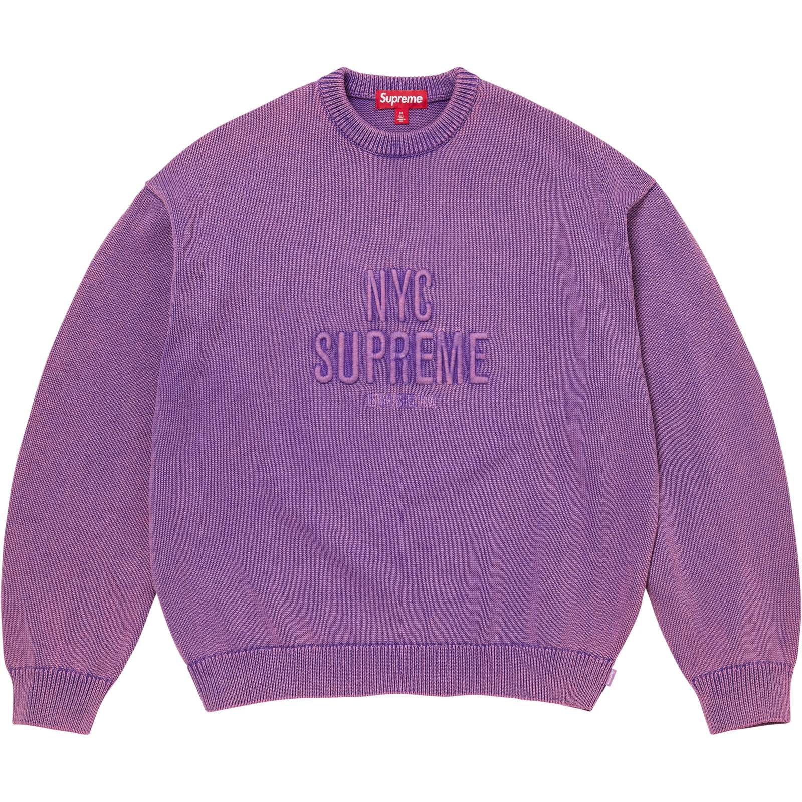Overdyed Raised Sweater