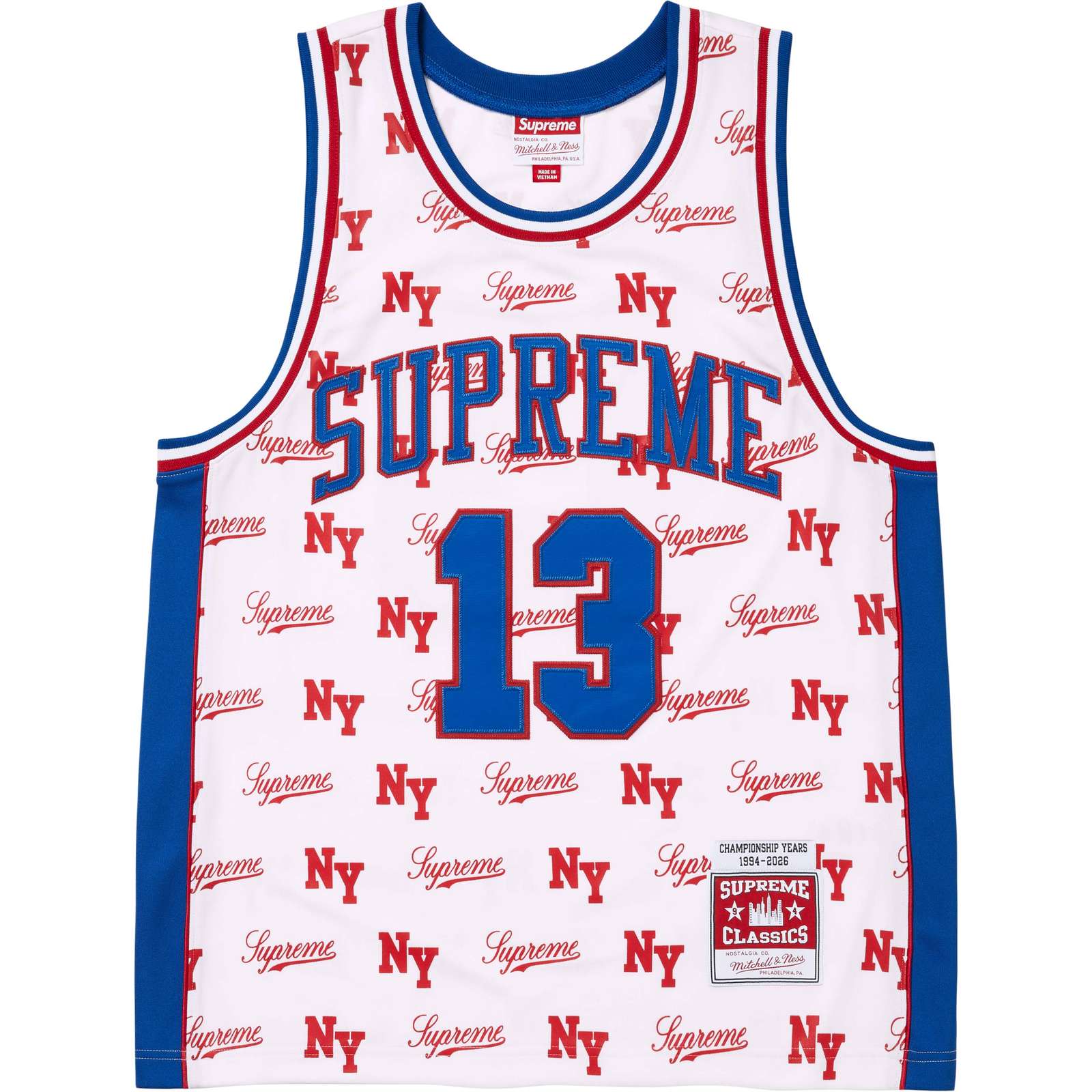 Supreme®/Mitchell & Ness® Monogram Basketball Jersey