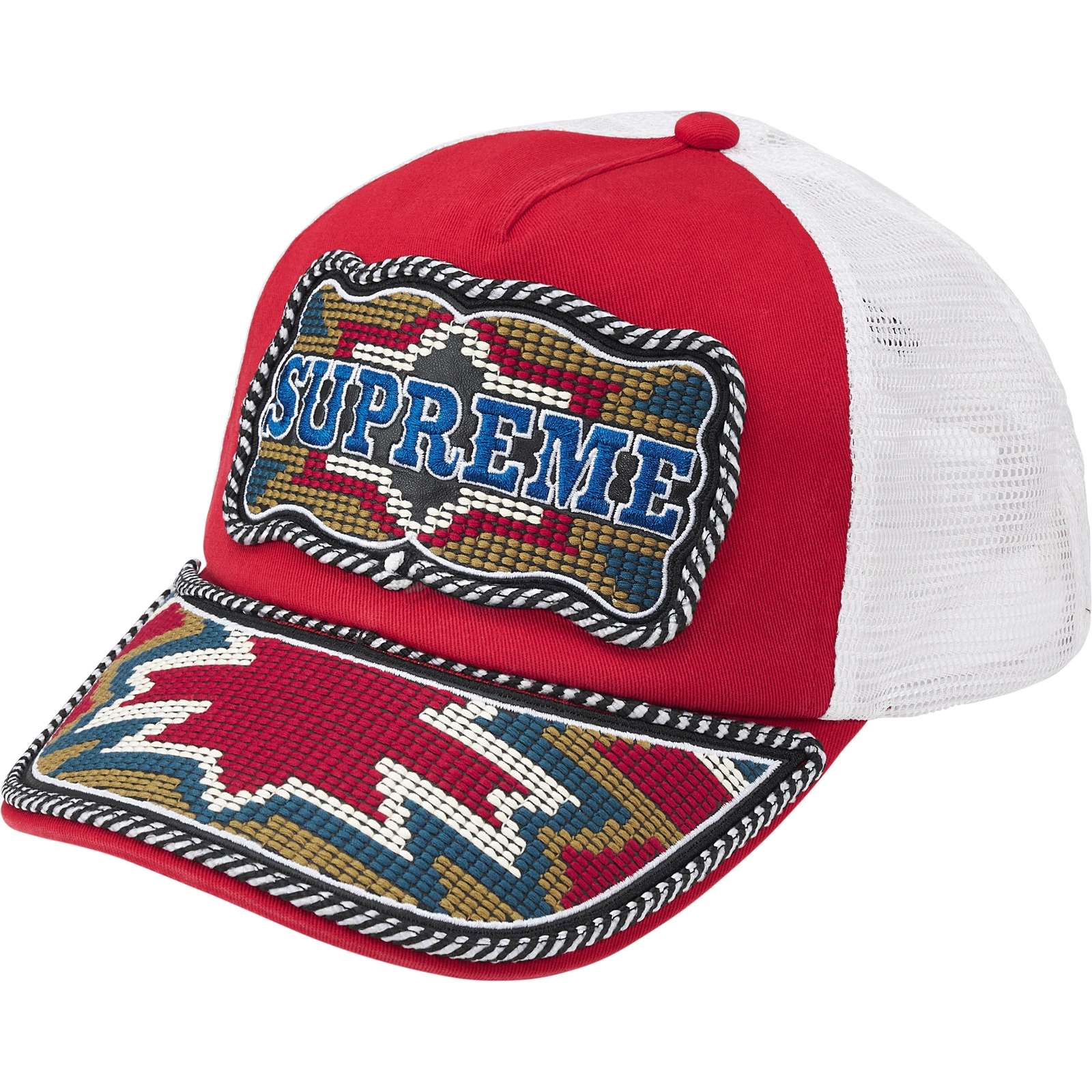 Western Embroidered Mesh Back 5-Panel