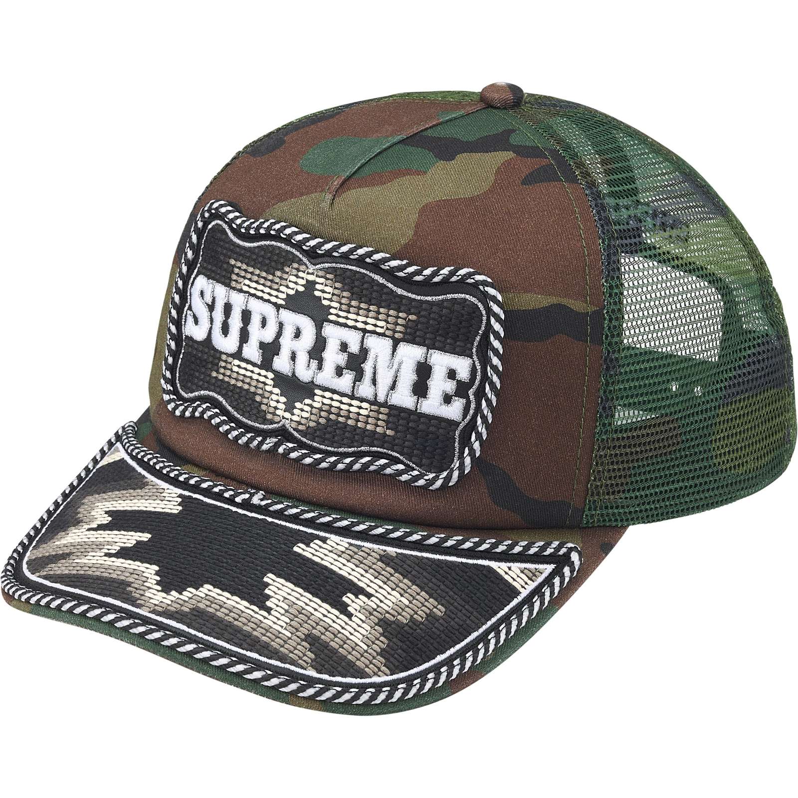 Western Embroidered Mesh Back 5-Panel