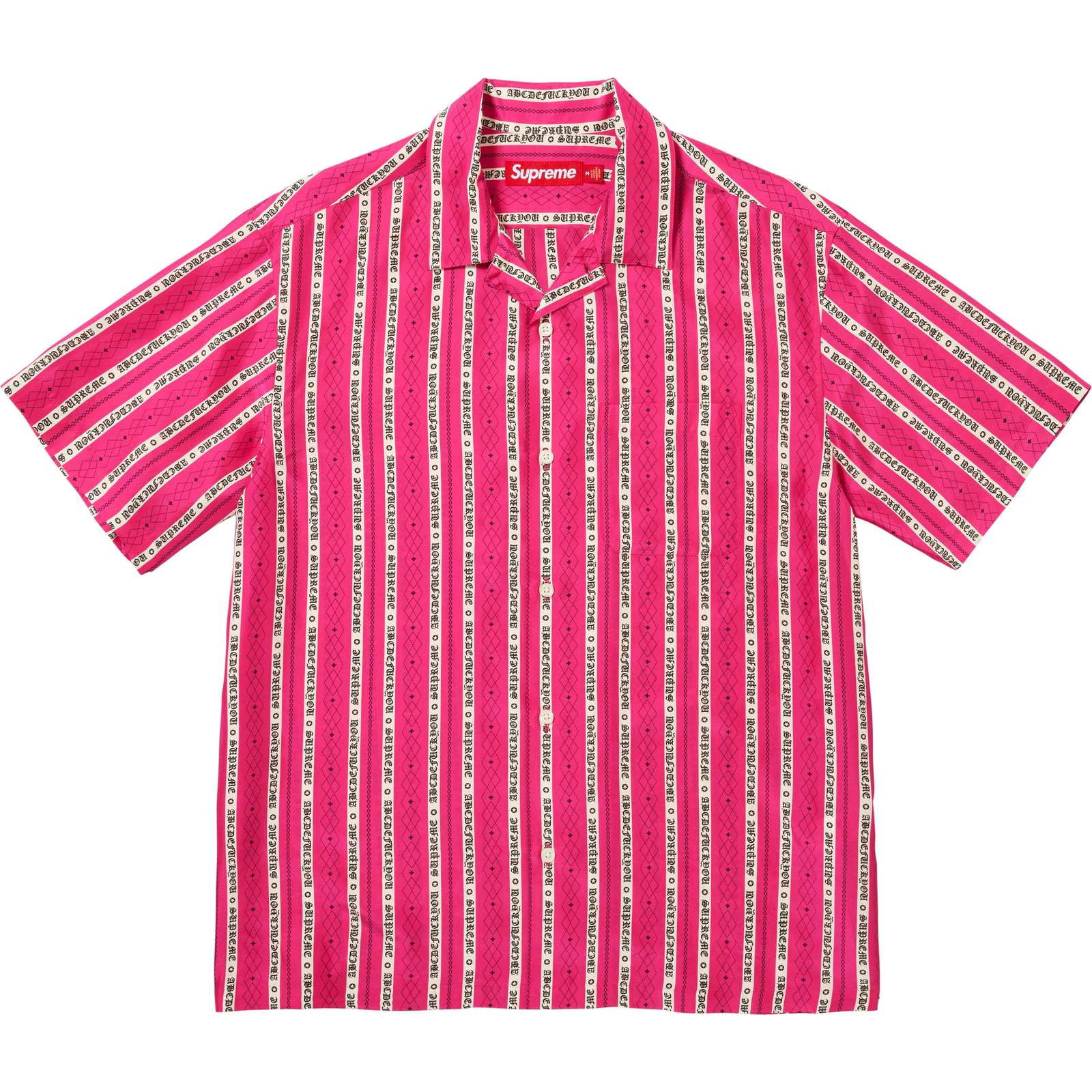 Old English Stripe Silk S/S Shirt