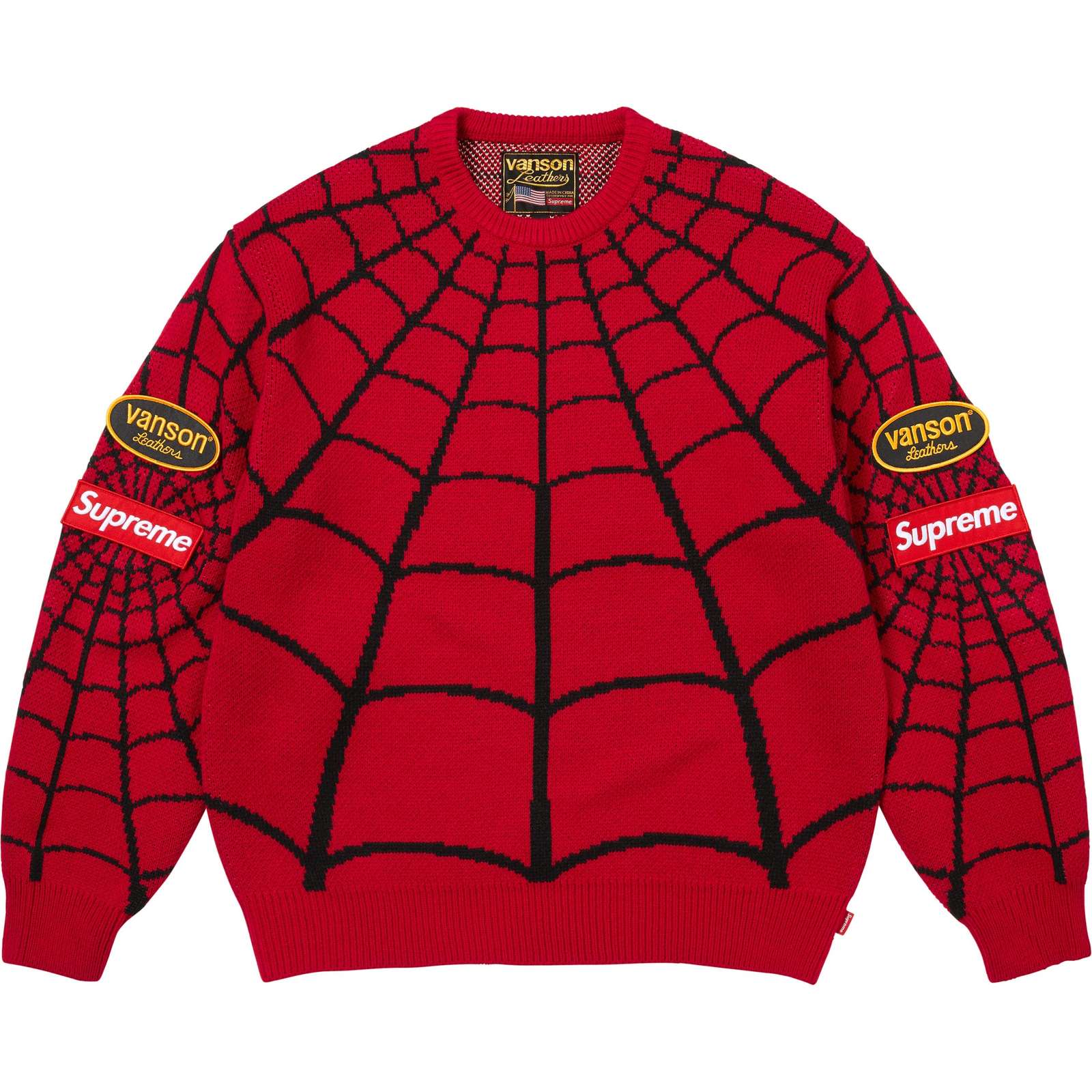 Supreme®/Vanson Leathers® Spider-Man Sweater