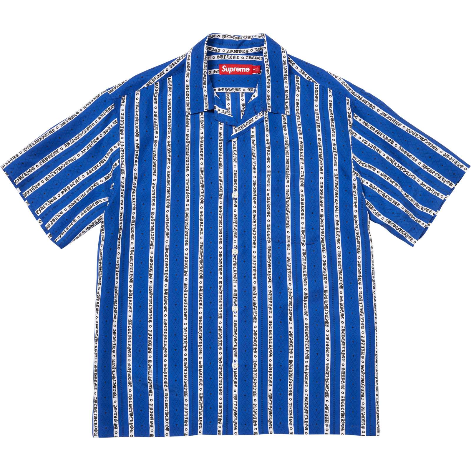 Old English Stripe Silk S/S Shirt