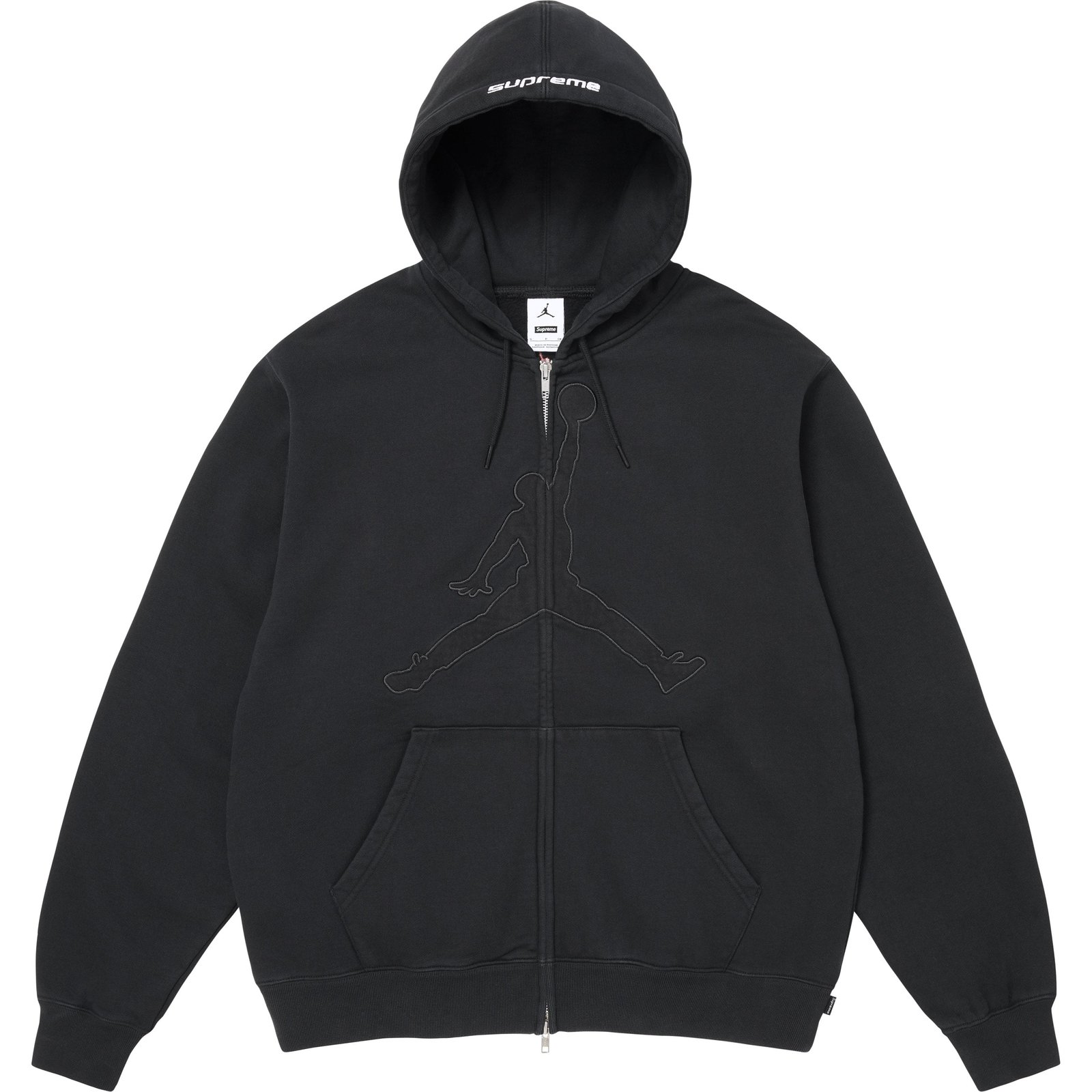 Supreme®/Jordan® Zip Up Hooded Sweatshirt