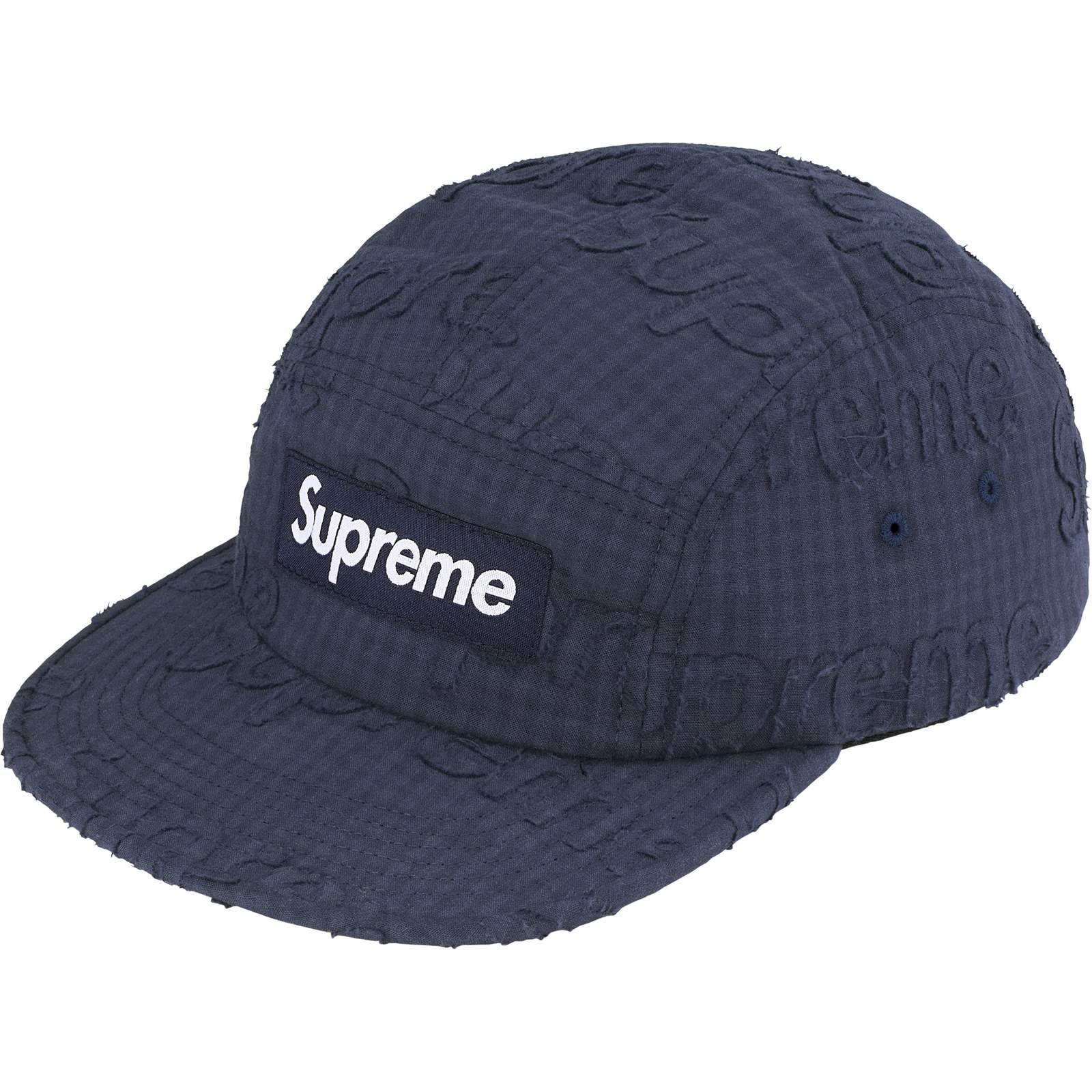 Monogram Gingham Camp Cap