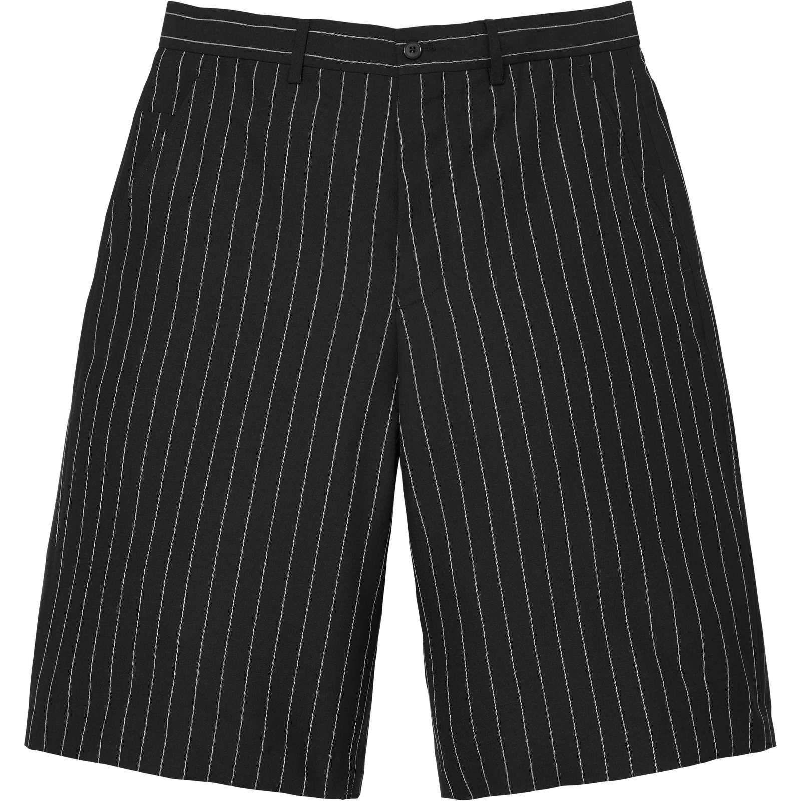 Pinstripe Wool Trouser Short