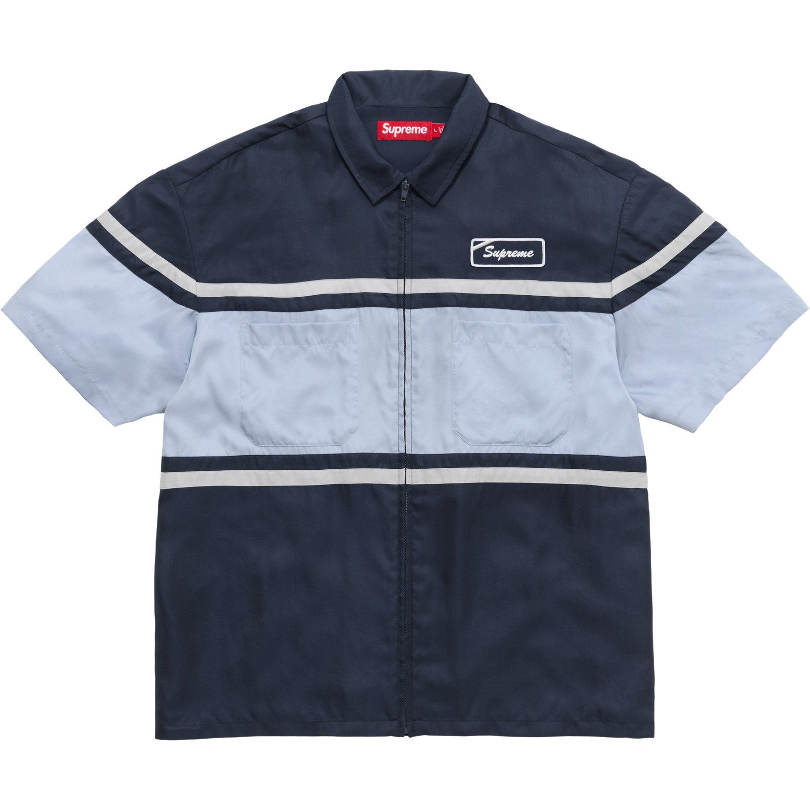 Silk Zip Up S/S Shirt