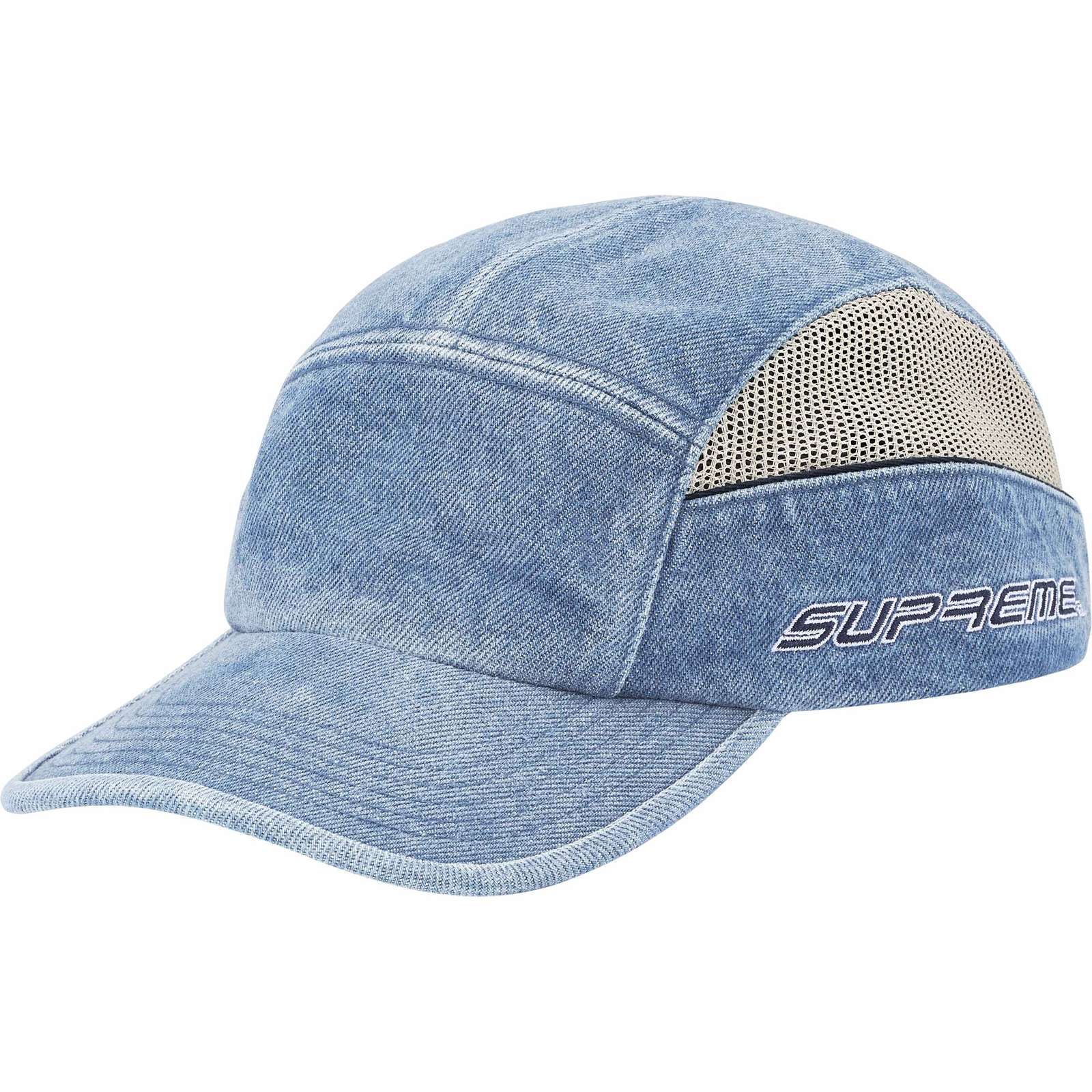Side Mesh Piping Camp Cap