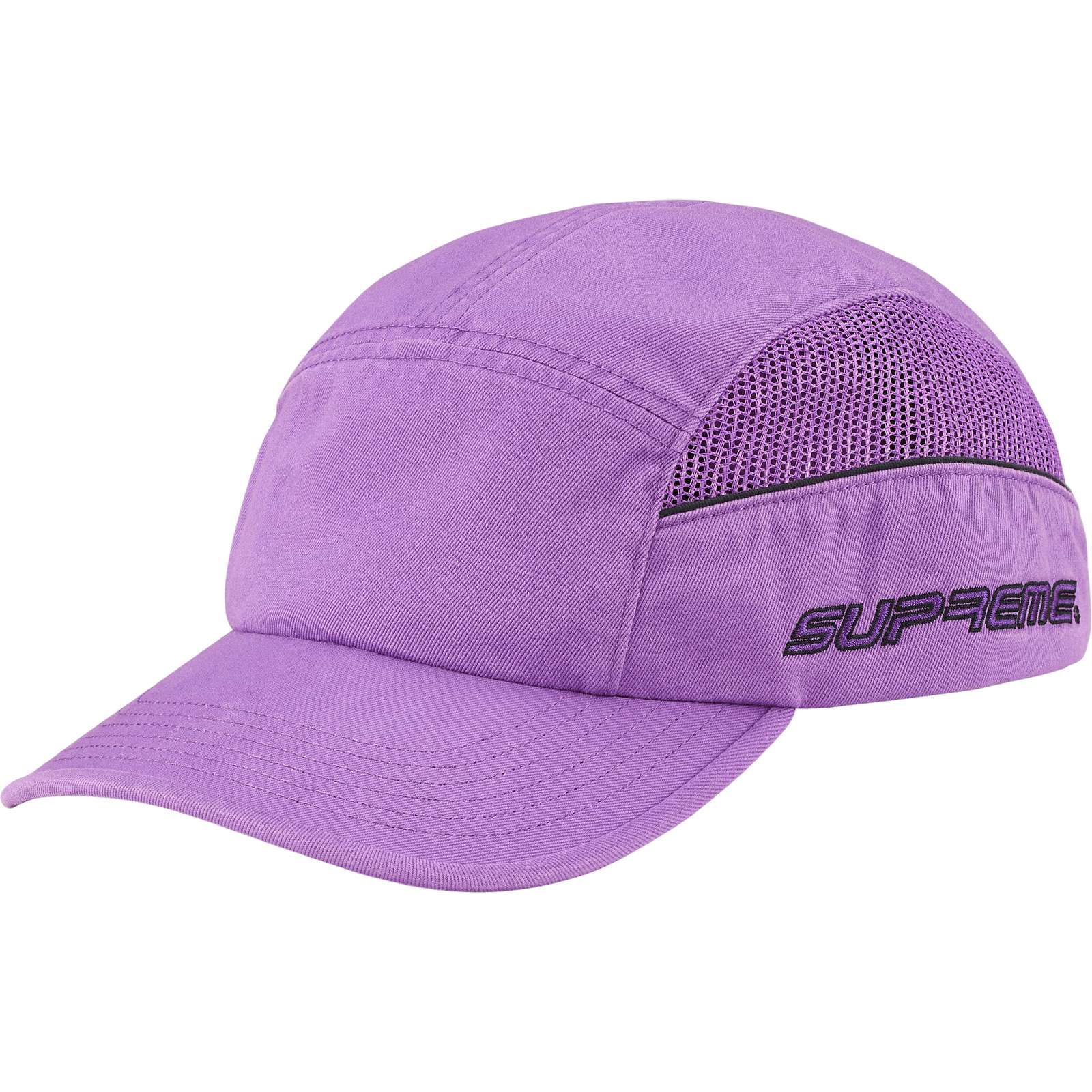Side Mesh Piping Camp Cap
