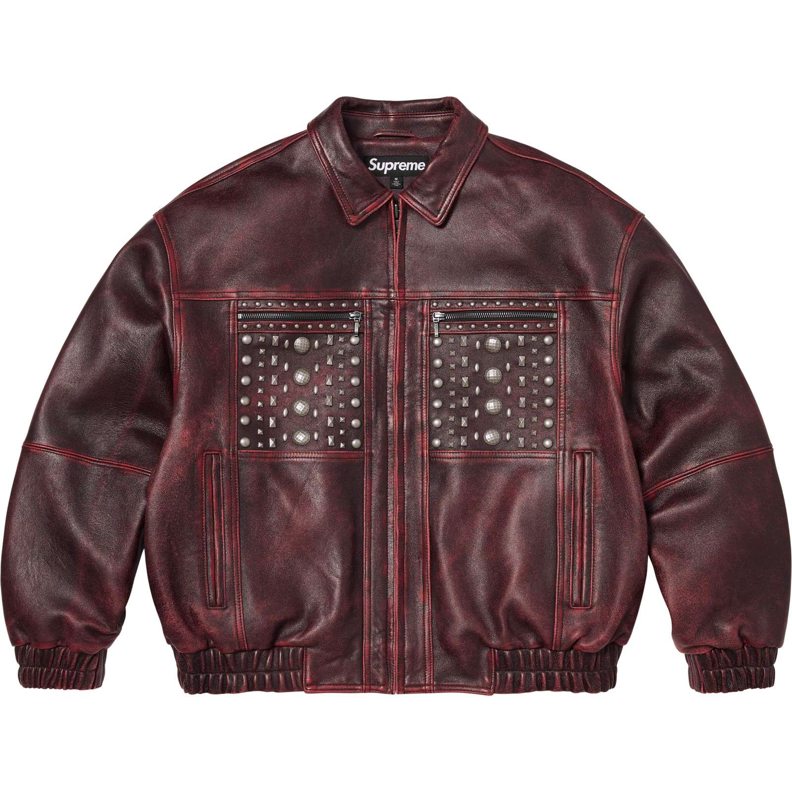 Multi Studded Leather Jacket