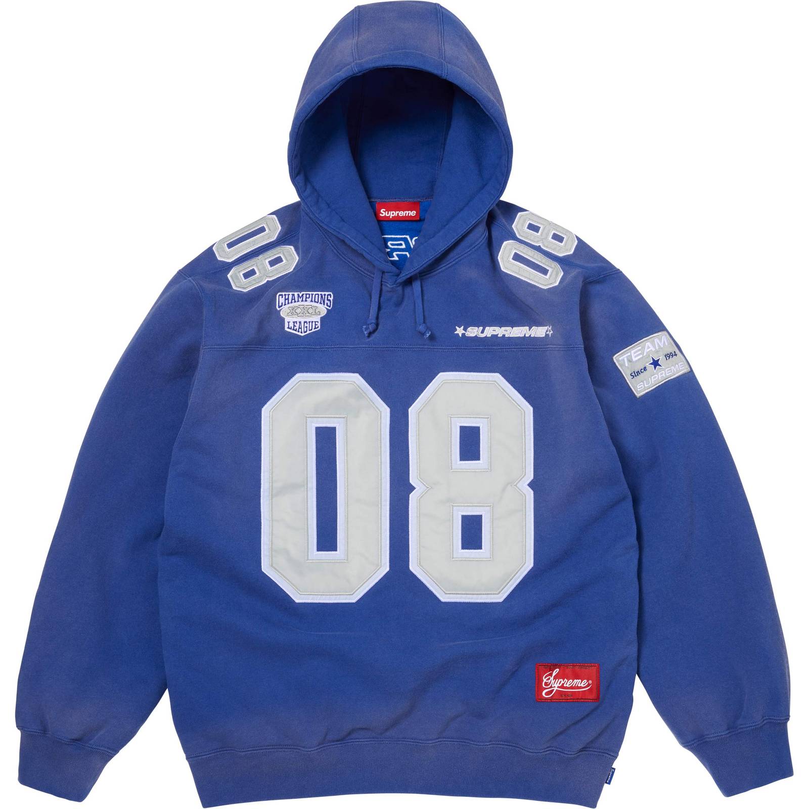 Football Jersey Hooded Sweatshirt