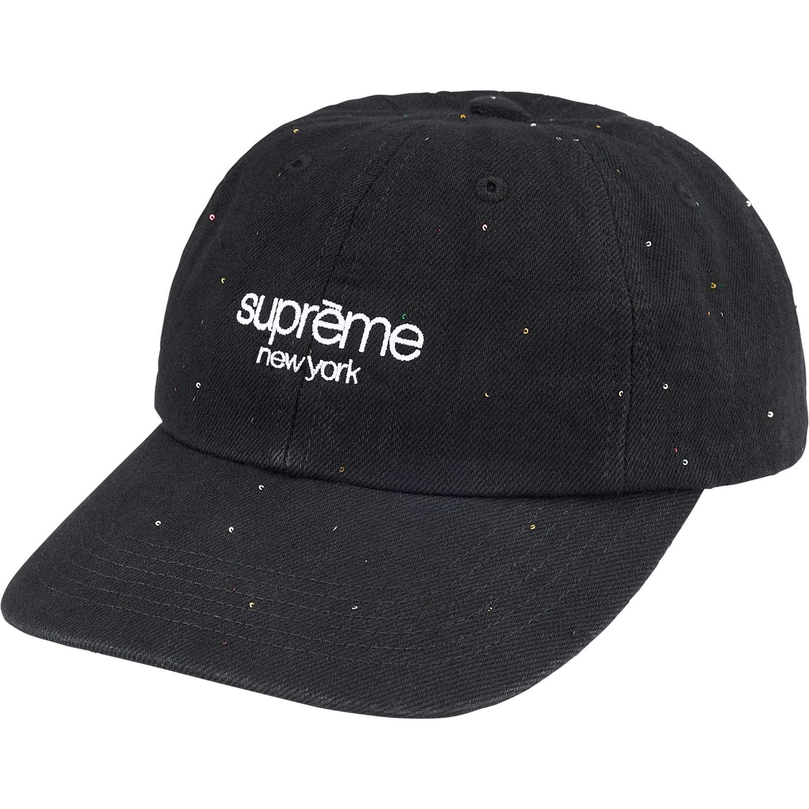 Sequin Denim Classic Logo 6-Panel