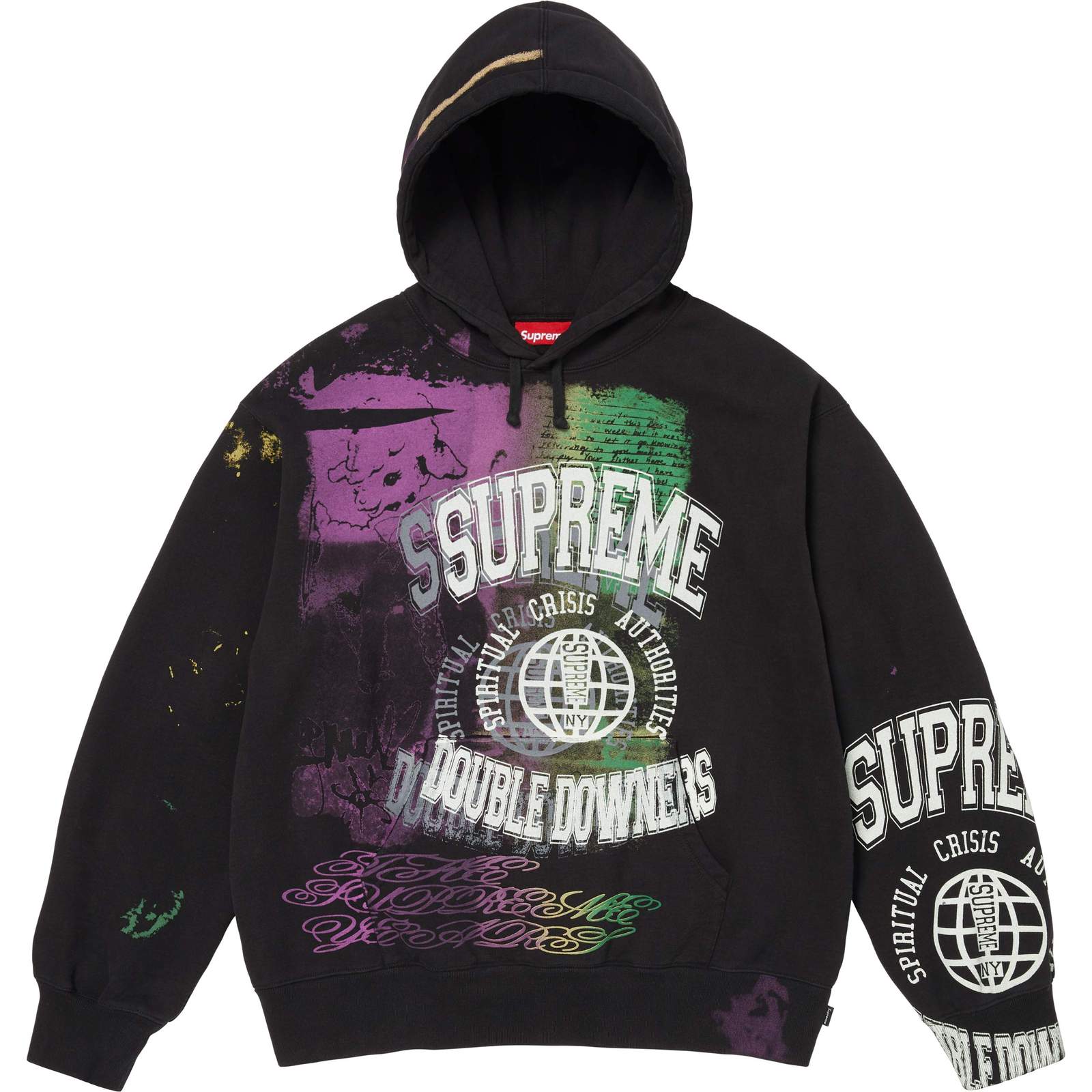 Overprint Hooded Sweatshirt