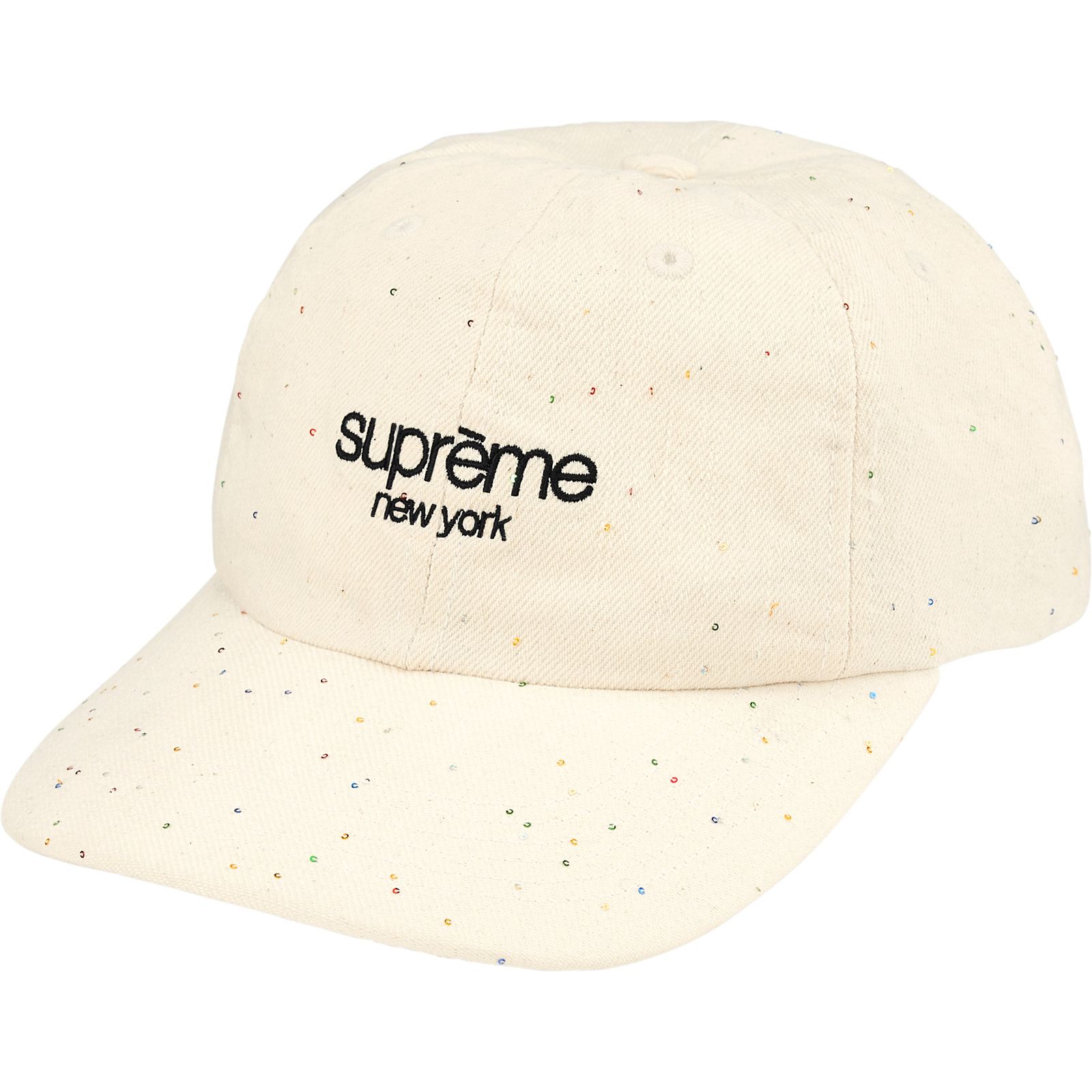 Sequin Denim Classic Logo 6-Panel