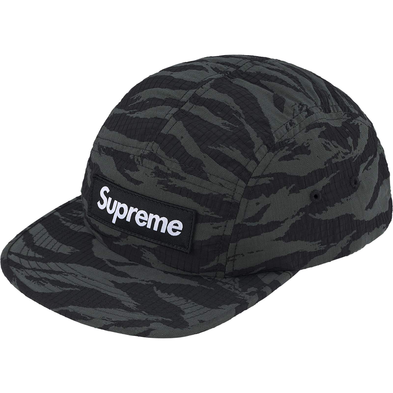 Tiger Camo Ripstop Camp Cap