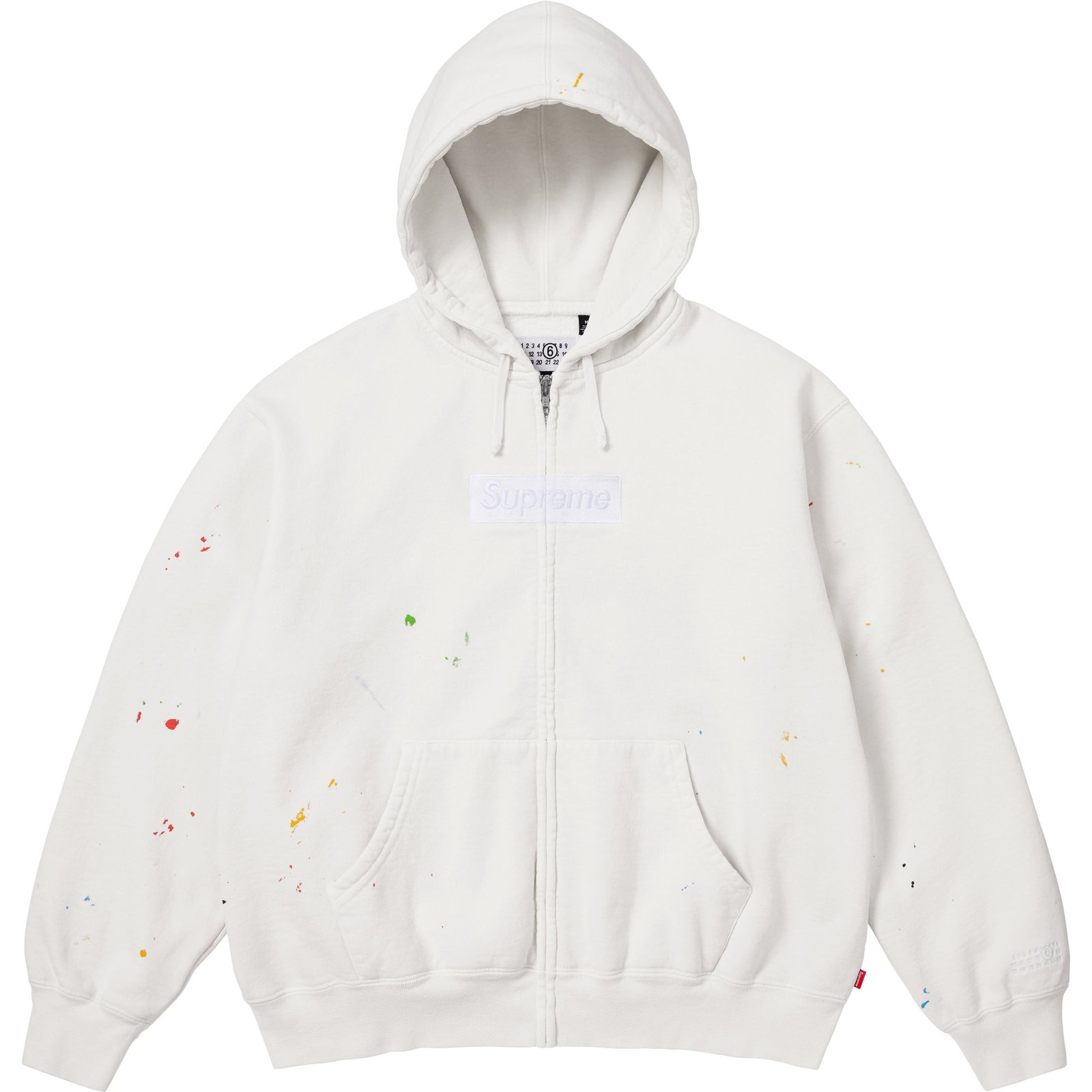 Supreme®/MM6 Maison Margiela Box Logo Zip Up Hooded Sweatshirt