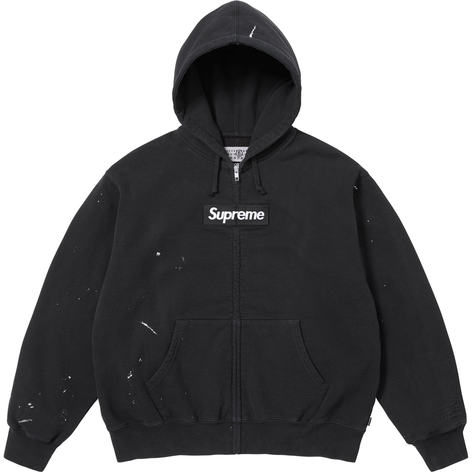 Supreme®/MM6 Maison Margiela Box Logo Zip Up Hooded Sweatshirt