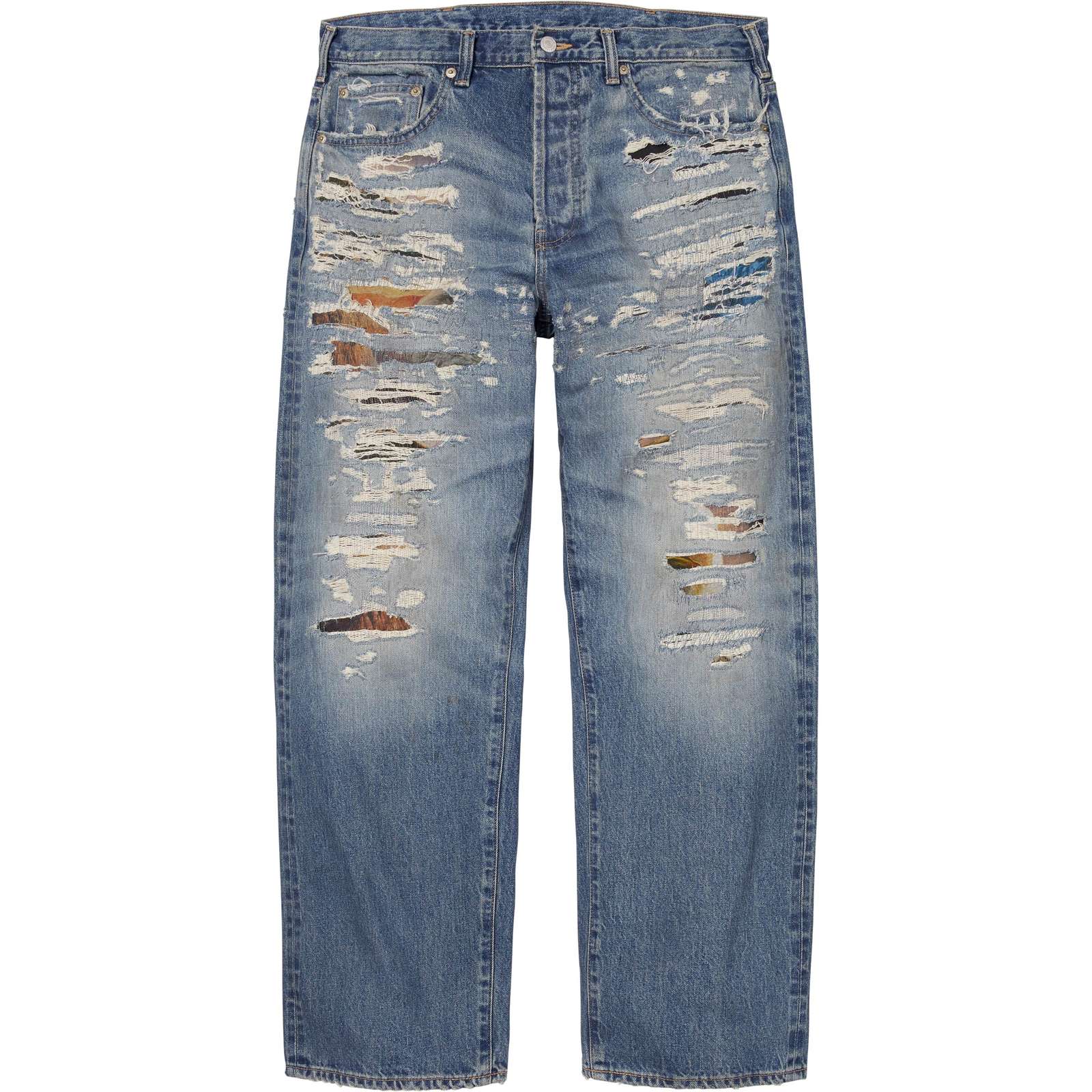 Supreme®/MM6 Maison Margiela Distressed Loose Fit Selvedge Jean