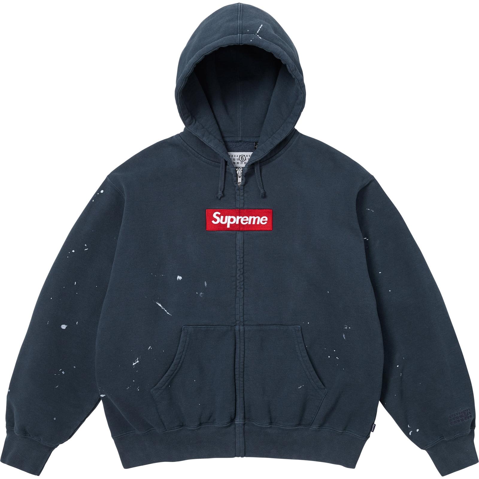 Supreme®/MM6 Maison Margiela Box Logo Zip Up Hooded Sweatshirt