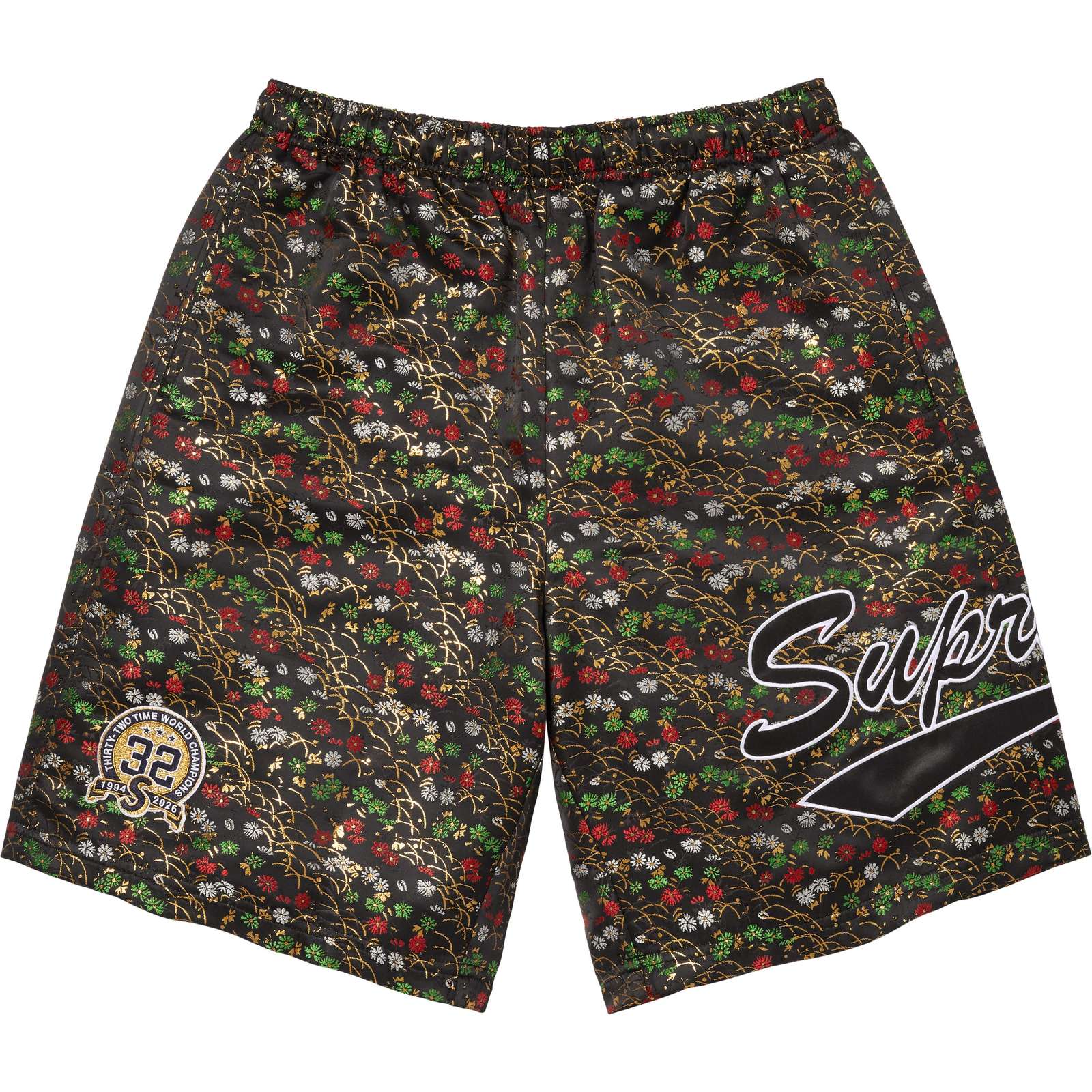 Floral Jacquard Short