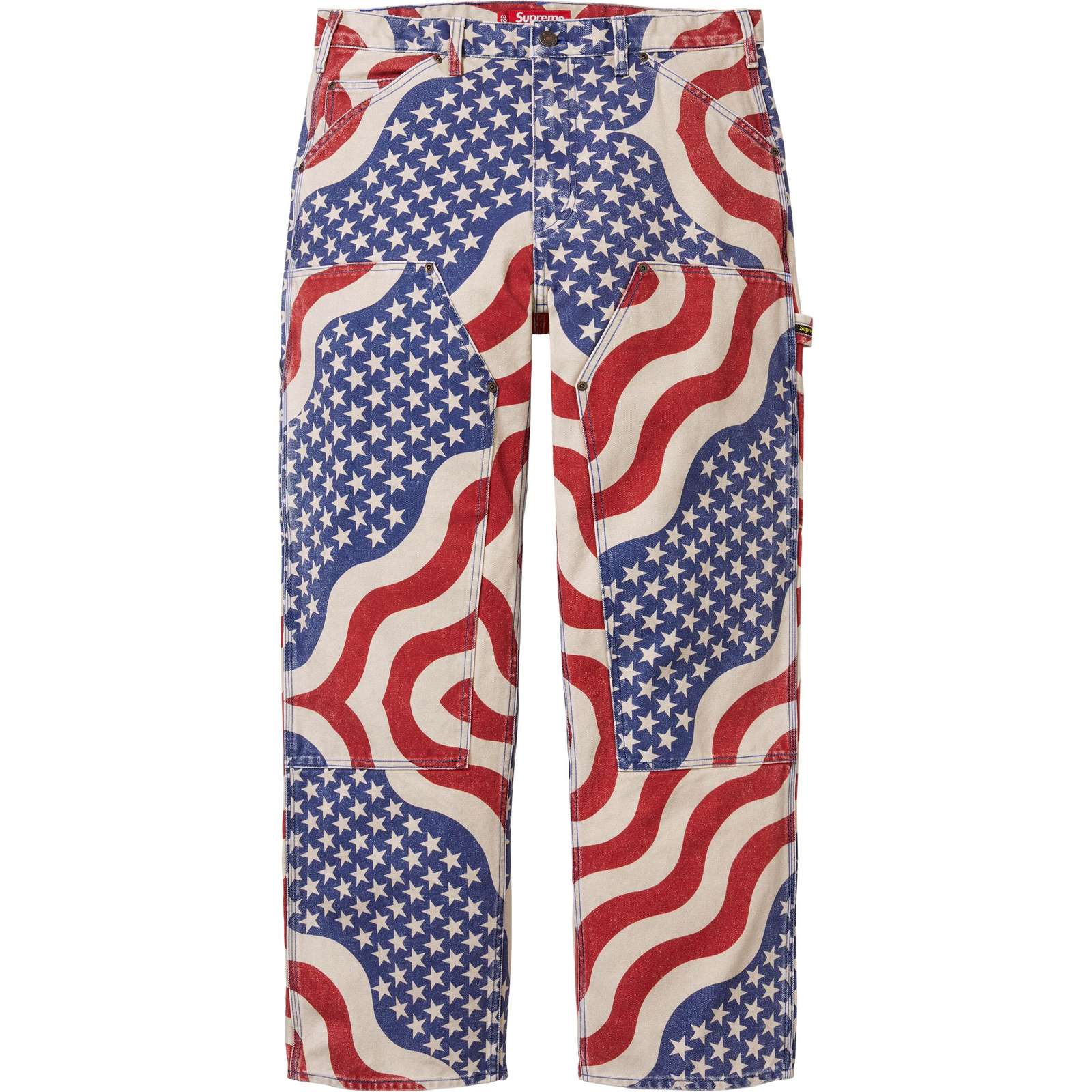 Flag Double Knee Painter Pant