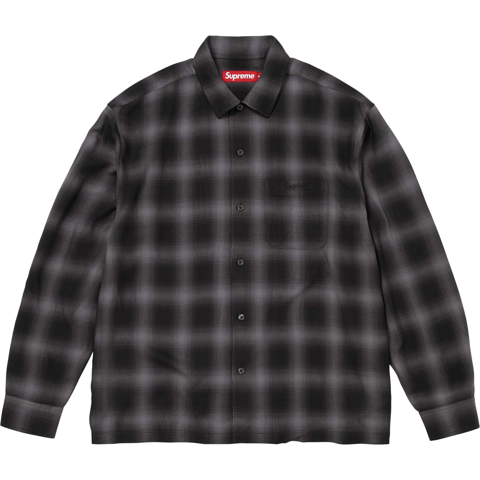 Shadow Plaid Rayon Shirt